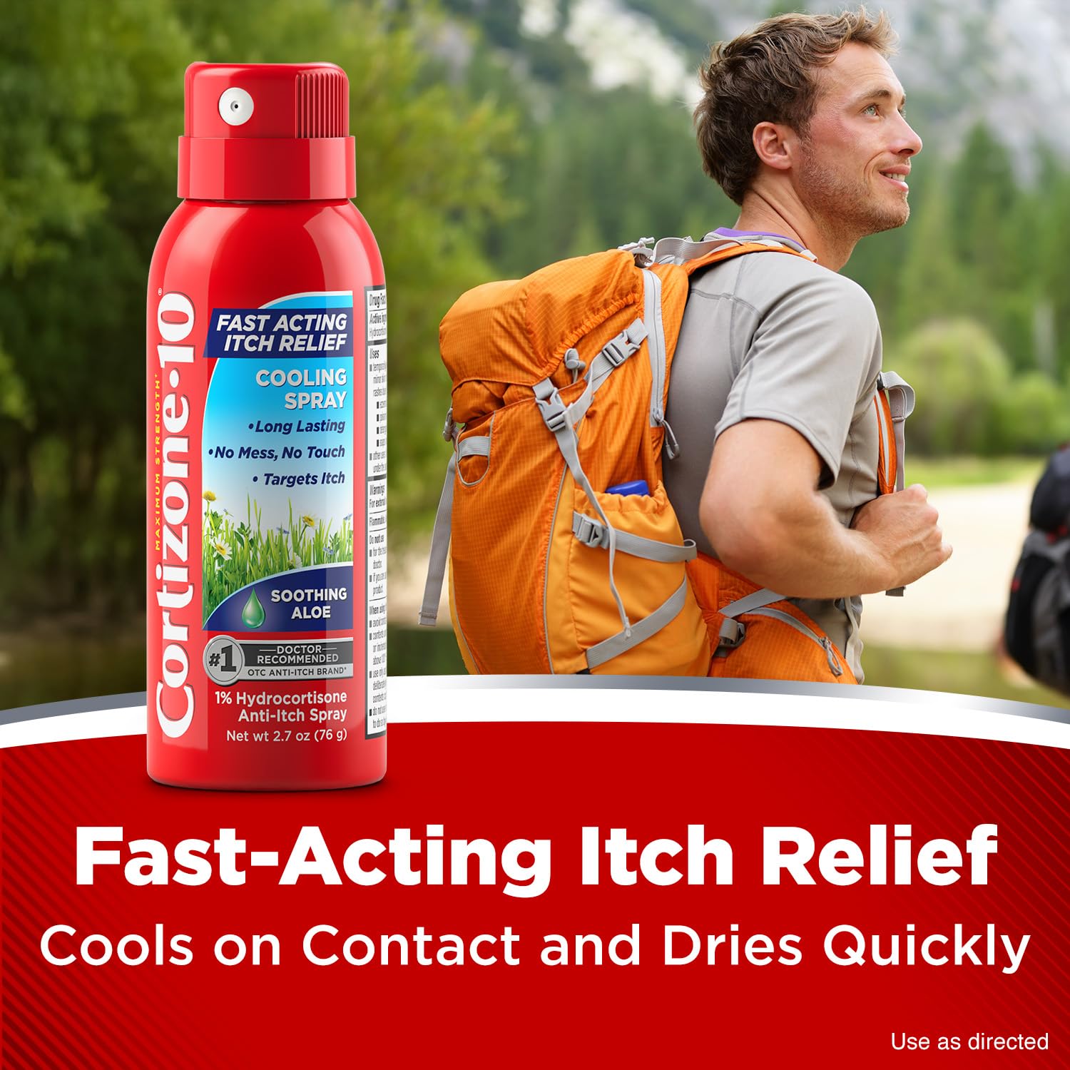 Cortizone 10 Maximum Strength Soothing Aloe Itch Relief Cooling Spray, 1% Hydrocortisone, Fast-Acting, Anti-Itch Spray for Bug Bites, Rash, Eczema, Psoriasis, Poison Ivy, Oak, Sumac, 2.7 oz Cortizone 10 uk supplements