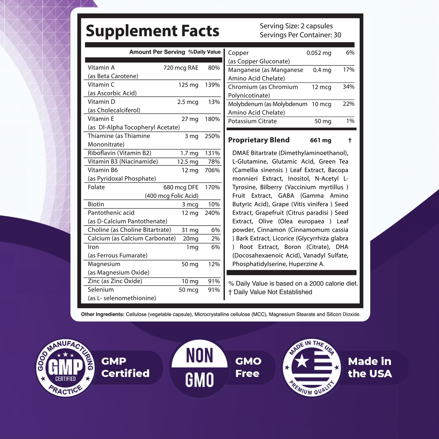 Memopezil – Daily Supplement with Vitamins A,B, C,D,E, Minerals & Botanical Extracts – Clean, Stimulant-Free Formula – GMP-Certified, Non-GMO, Made in USA - 60 Capsules, 30 Servings, 1 Month Supply Nature’s NutriWave uk supplements