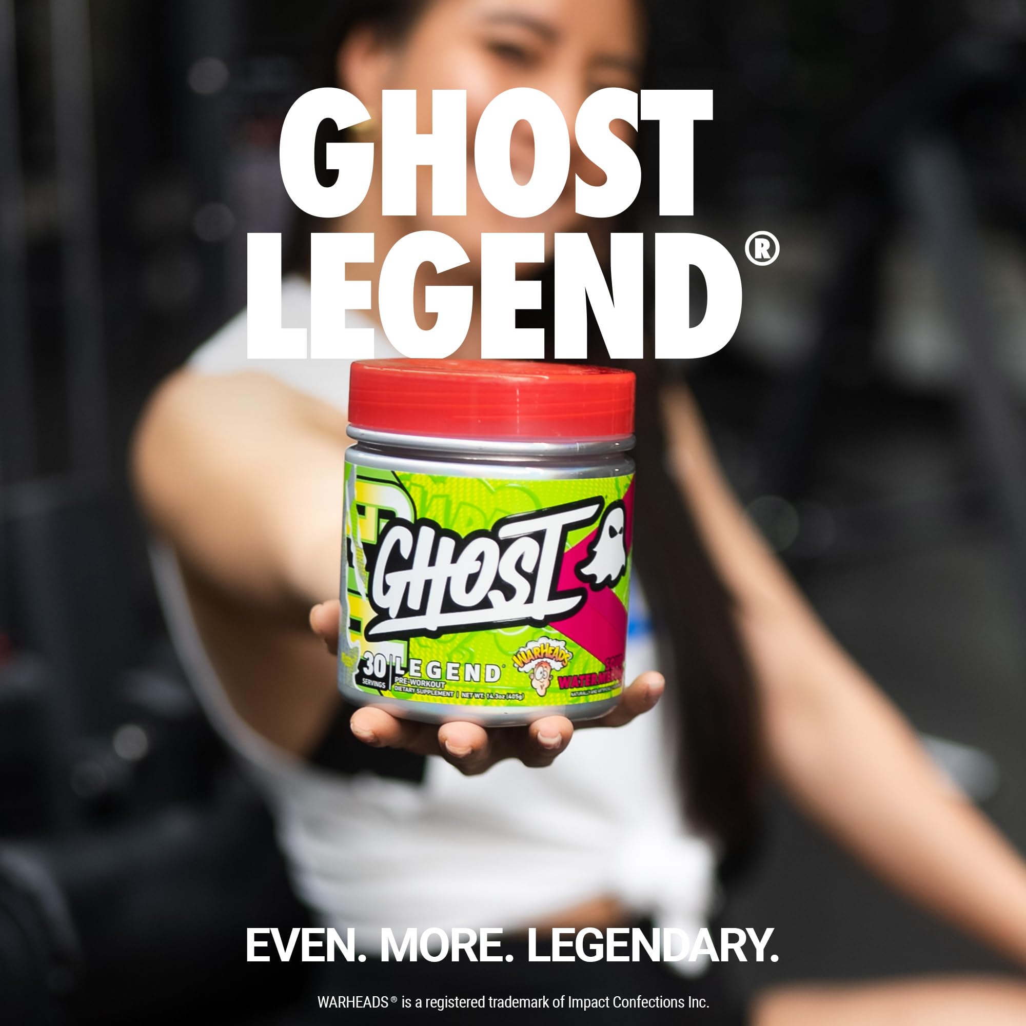 GHOST Legend V3 Pre-Workout Powder, Warheads Sour Watermelon - 30 Servings – Pre GHOST uk supplements