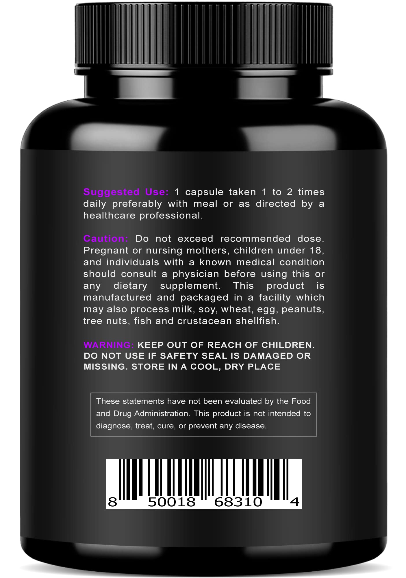 Magnesium Citrate & Oxide 500mg Complex Supplement - High Absorption Maximum Strength - Helps Support Bone Density and Strength, Muscles, Energy and Sleep - 120 Vegan Capsules NURTURLY uk supplements