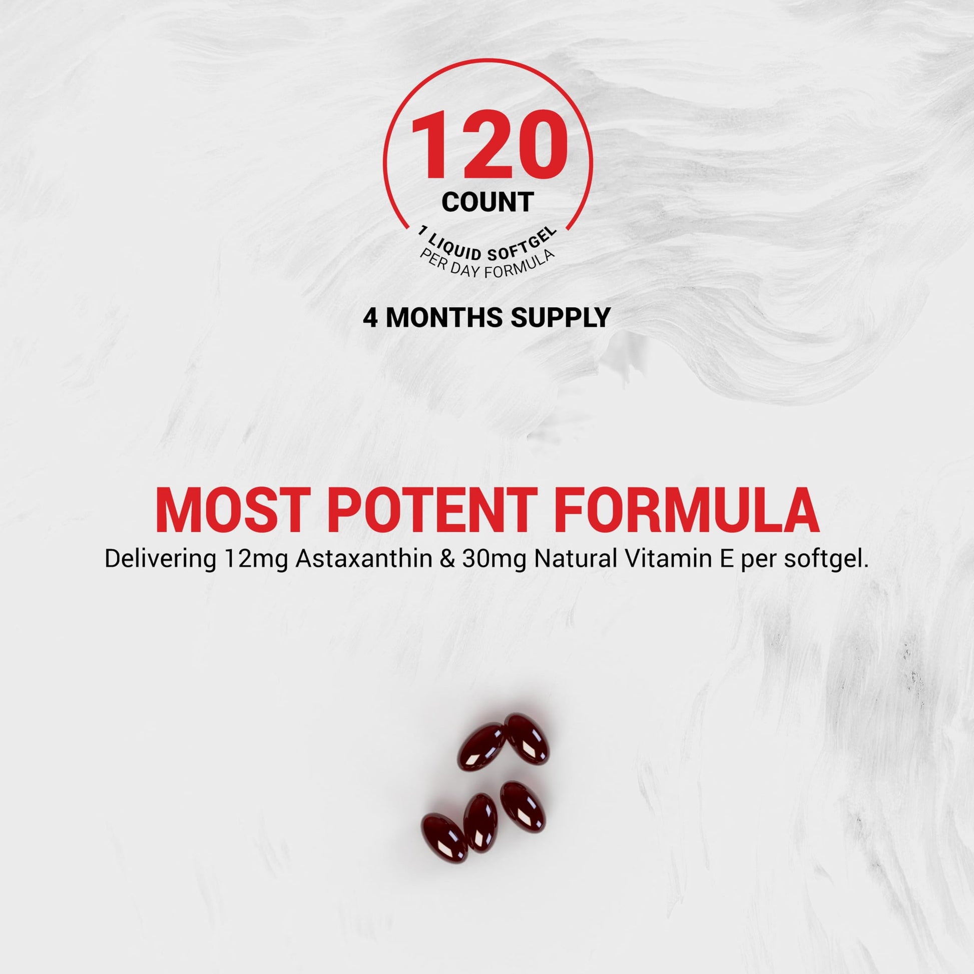 Naturalis New Zealand Astaxanthin (12mg) | Enhanced with Natural Vitamin E | Non-GMO, Soy & Gluten Free | 120 Softgels (4 Month Supply) Naturalis uk supplements