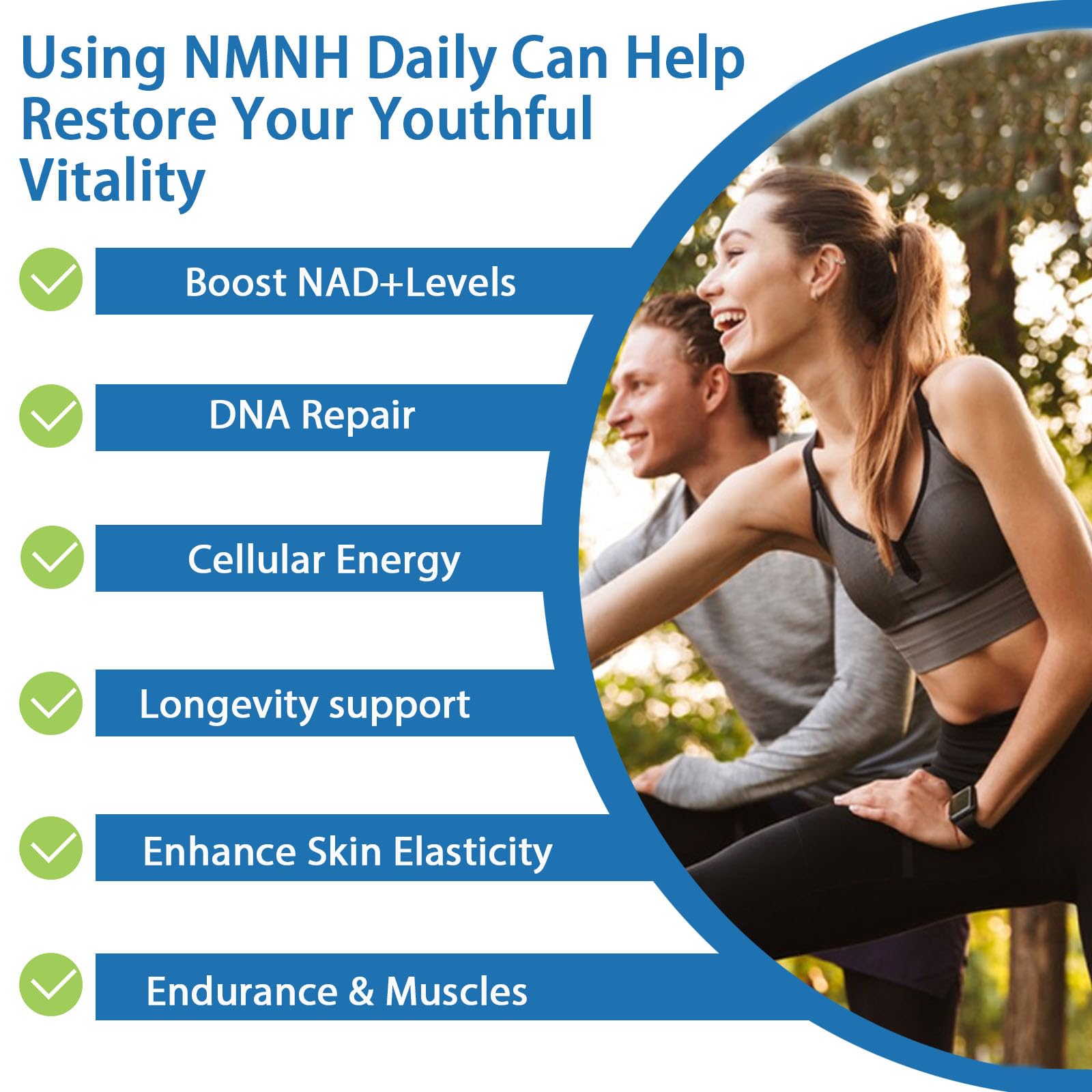 YZQ WAIDE NMNH (Dihydronicotinamide Mononucleotide), 1000mg NMNH Supplement to Boost NAD+ Levels Resveratrol Supplement with Quercetin for Energy, Aging, Non-GMO, Gluten Free, 120 Capsules YZQ WAIDE uk supplements