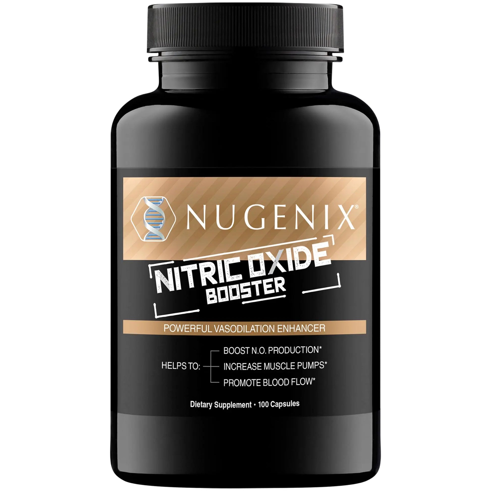 Nugenix Nitric Oxide Booster Supplement - Nitric Oxide Flow, L-Arginine, L-Citrulline, Pine Bark Extract - Vasodilator - 100 Capsules Nugenix uk supplements