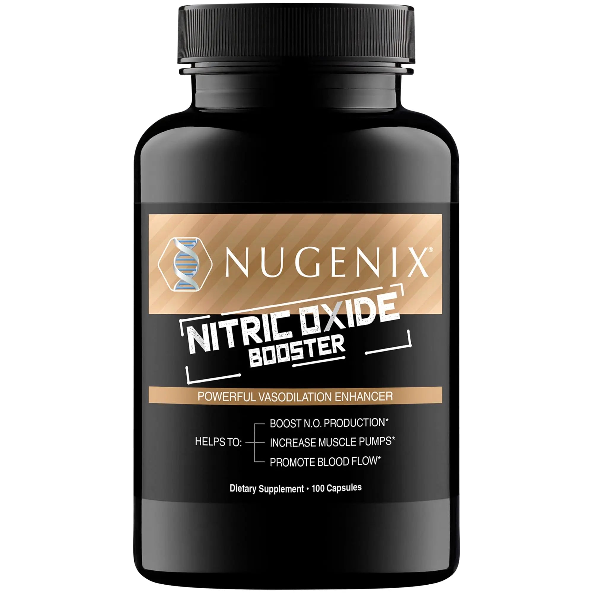 Nugenix Nitric Oxide Booster Supplement - Nitric Oxide Flow, L-Arginine, L-Citrulline, Pine Bark Extract - Vasodilator - 100 Capsules Nugenix uk supplements