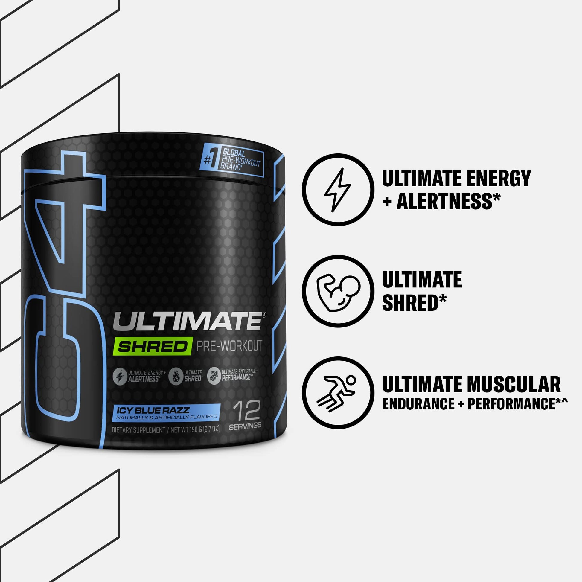 Cellucor C4 Ultimate Shred Pre Workout Powder, Fat Burner for Men & Women, Metabolism Cellucor uk supplements