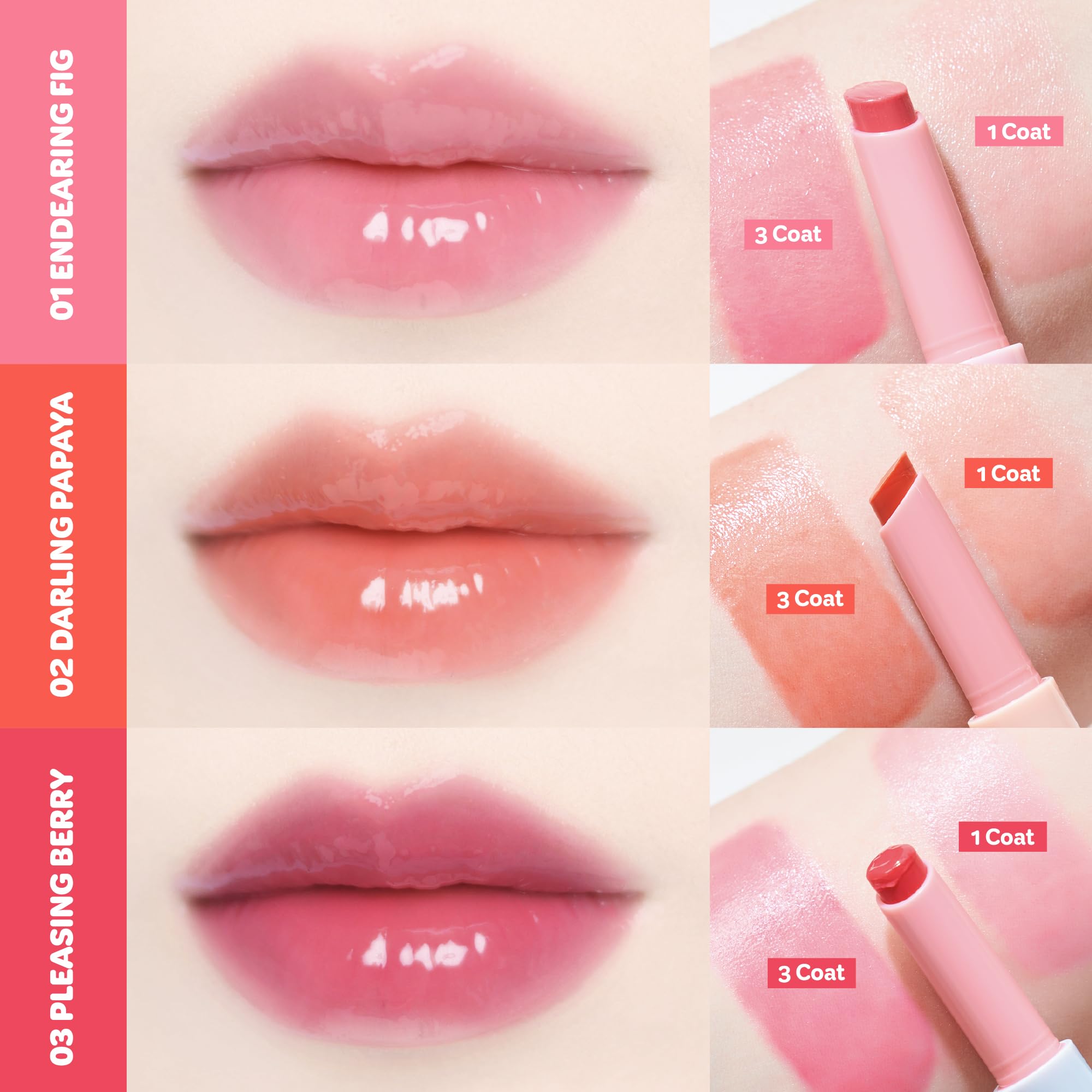 COLORGRAM Fruity Glass Stick 02 DARLING PAPAYA | Long-Lasting Juicy Lip Tint with Radiant, Glossy Finish | Melting Syrupy Texture for Vibrant, Hydrated Lips | Non-Sticky Shine COLORGRAM uk supplements