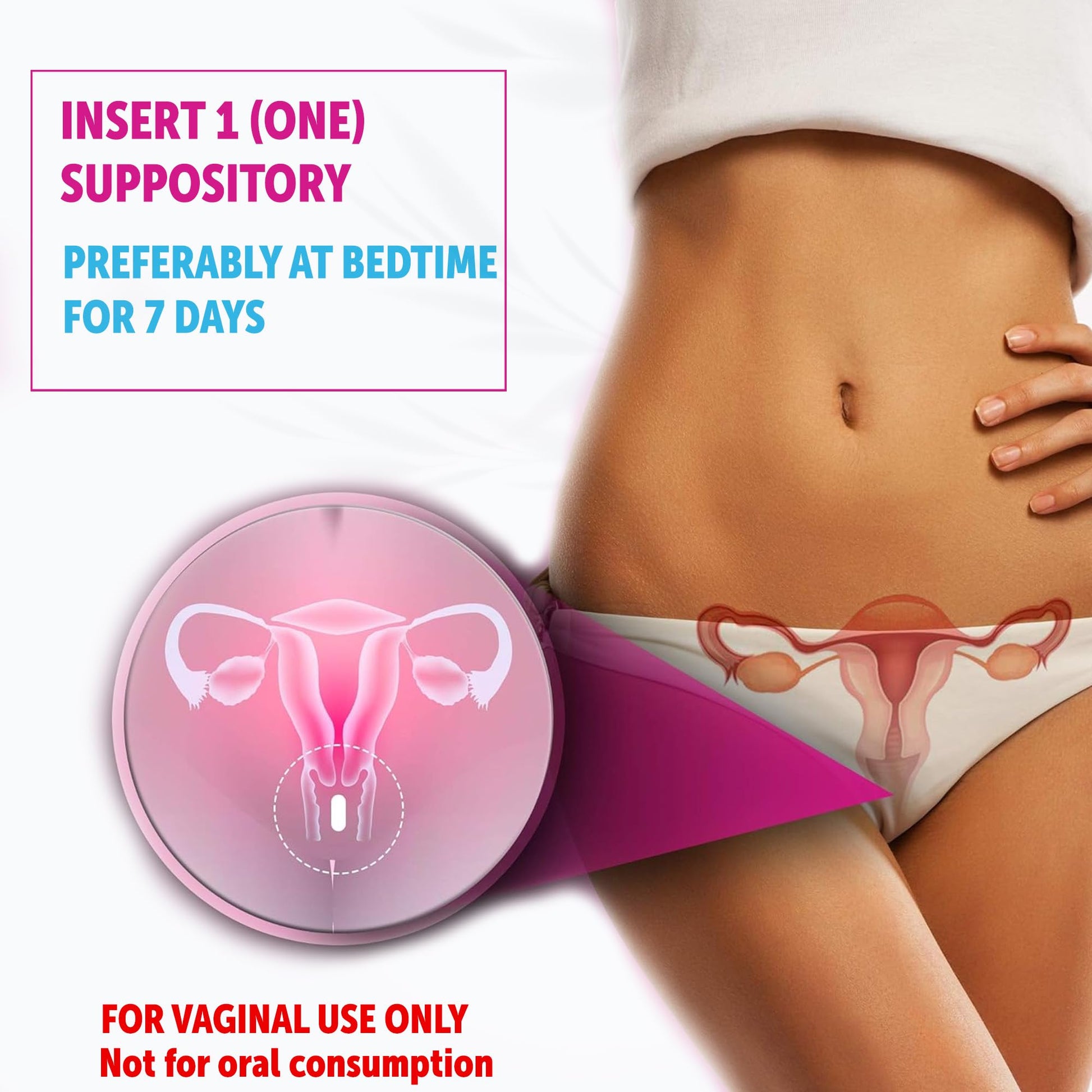 HealthFare Feminiva Boric Acid Vaginal Suppositories - 30 Count, 600mg, Intimate Health Support - 100% Healthfare uk supplements