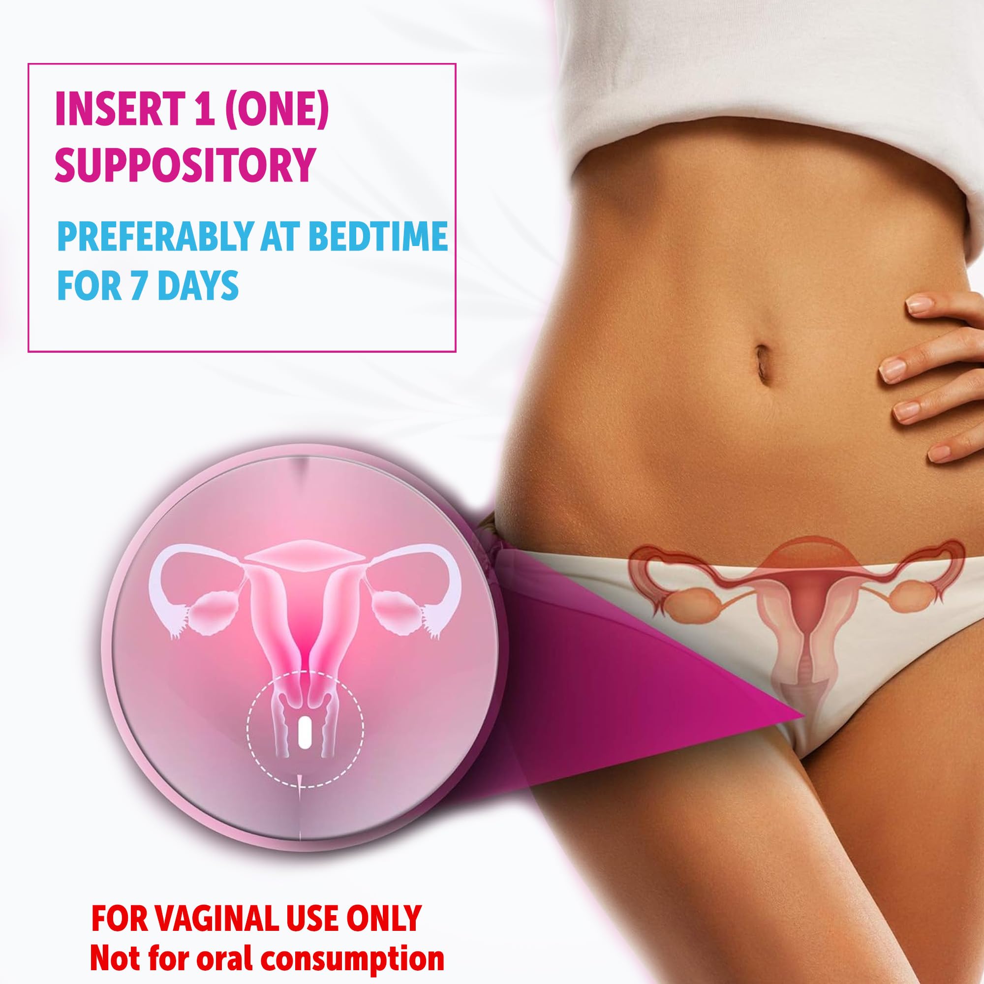 HealthFare Feminiva Boric Acid Vaginal Suppositories - 30 Count, 600mg, Intimate Health Support - 100% Healthfare uk supplements