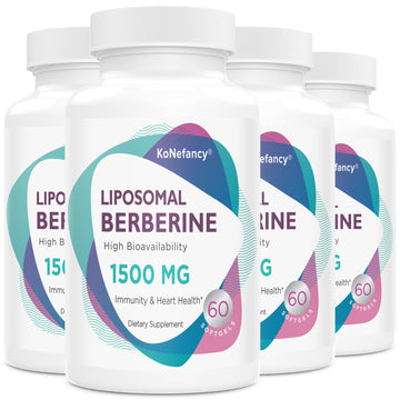 Liposomal Berberine Supplement 1500mg - High Bioavailability Berberine HCL Capsules KoNefancy uk supplements