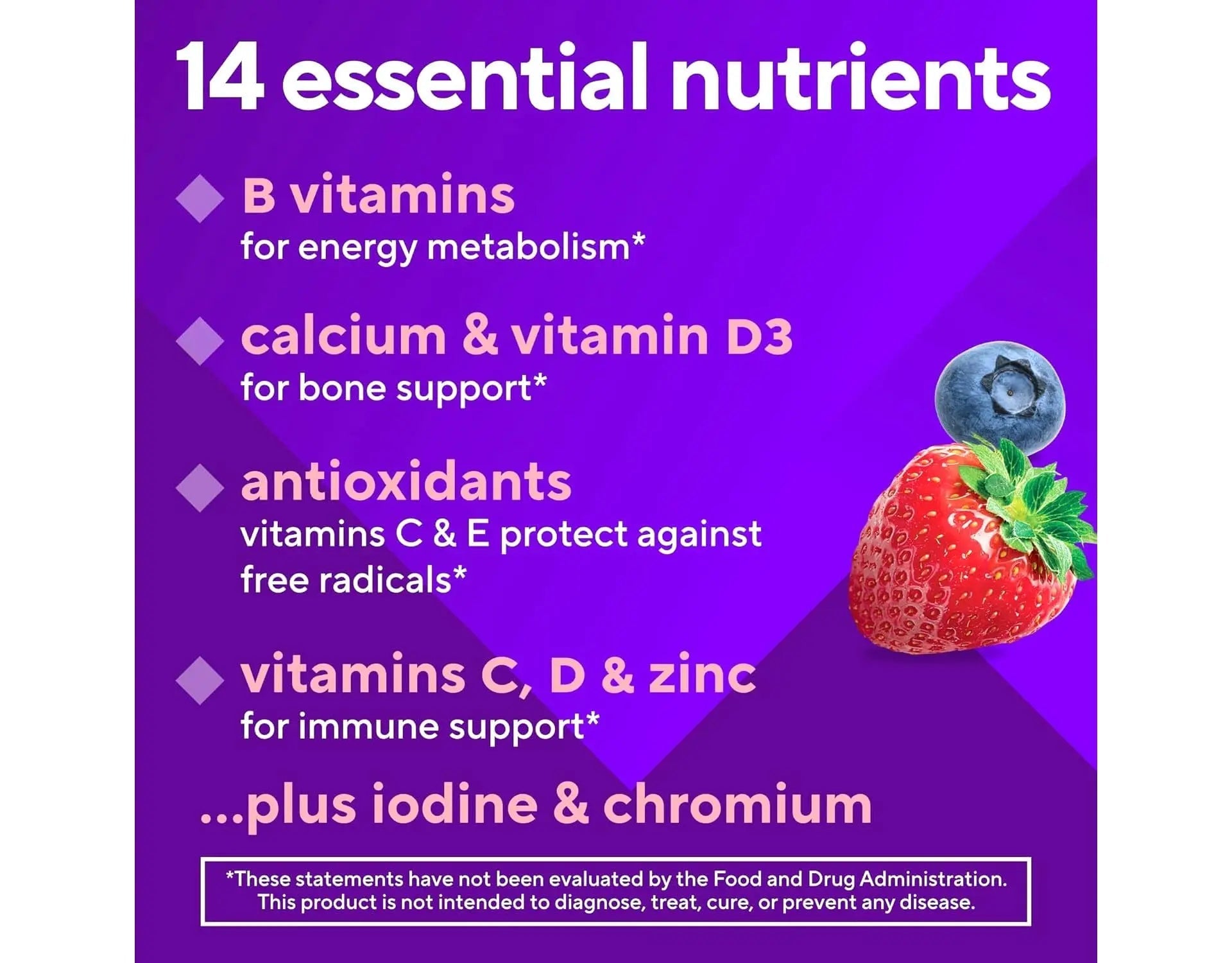 Vitafusion 150 Count with Vitamins A, C, D, E, B-6 and B-12 Womens Multivitamin Gummies, Berry Flavored Daily Vitamins for Women Vitafusion uk supplements