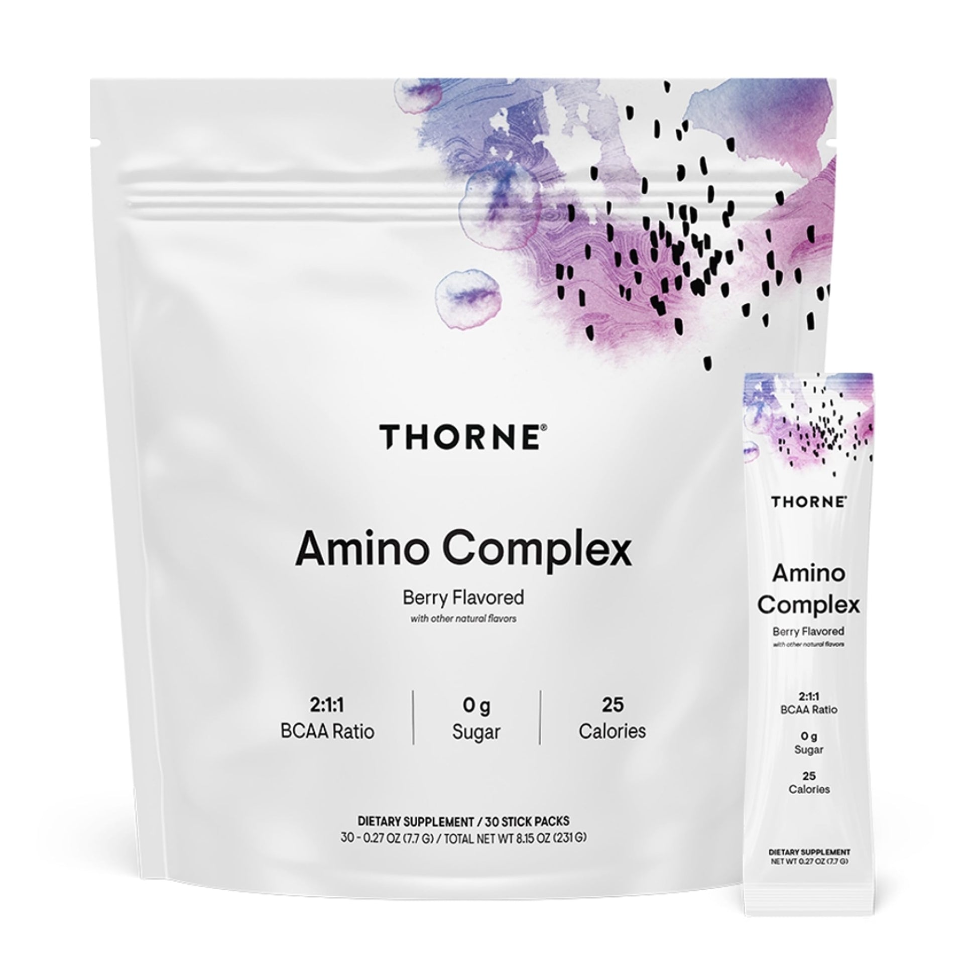 THORNE - Amino Complex - Clinically-Validated EAA and BCAA Powder for Pre or Post-Workout - Promotes Lean Muscle Mass & Exercise Recovery* - NSF Certified for Sport - 30 Servings - 8.15 Oz - Berry THORNE uk supplements