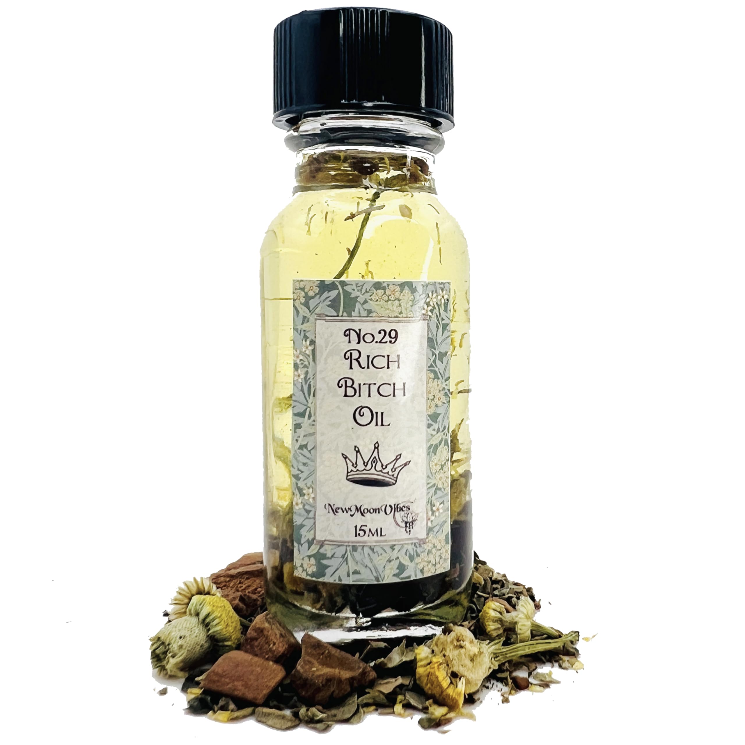 Rich Bitch Oil by New Moon Vibes - Attract Luxury Lavish Lifestyle Abundance Success Wealth THE TUTU FAIRY uk supplements