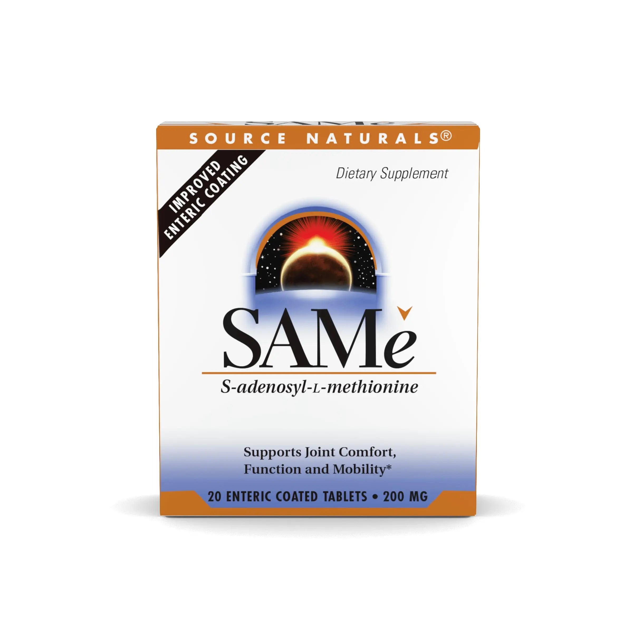 Source Naturals Same, Supports Joint Comfort, 400mg per Serving - 20 Enteric Coated Tablets Source Naturals uk supplements