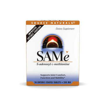 Source Naturals Same, Supports Joint Comfort, 400mg per Serving - 20 Enteric Coated Tablets Source Naturals uk supplements