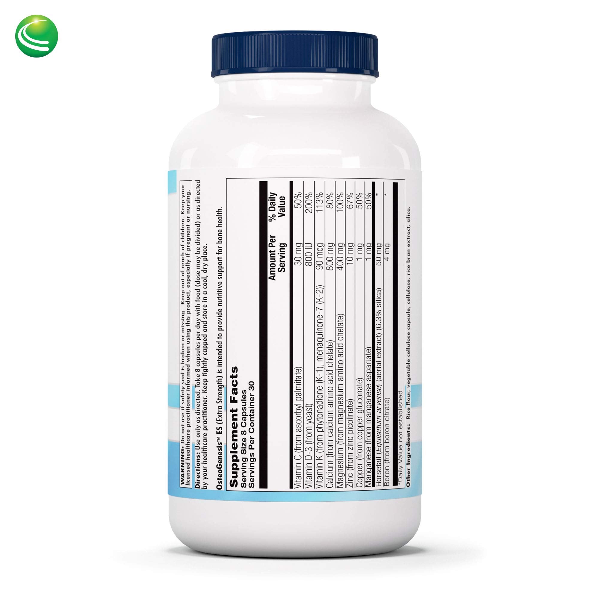 Nutra Biogenesis Osteogenesis - Bone Health Supplements for Women & Men, Vitamin D3 K2 & Calcium for Bone Density & Healing, Minerals Zinc, Magnesium & Boron - 240 Veggie Capsules Nutra BioGenesis uk supplements