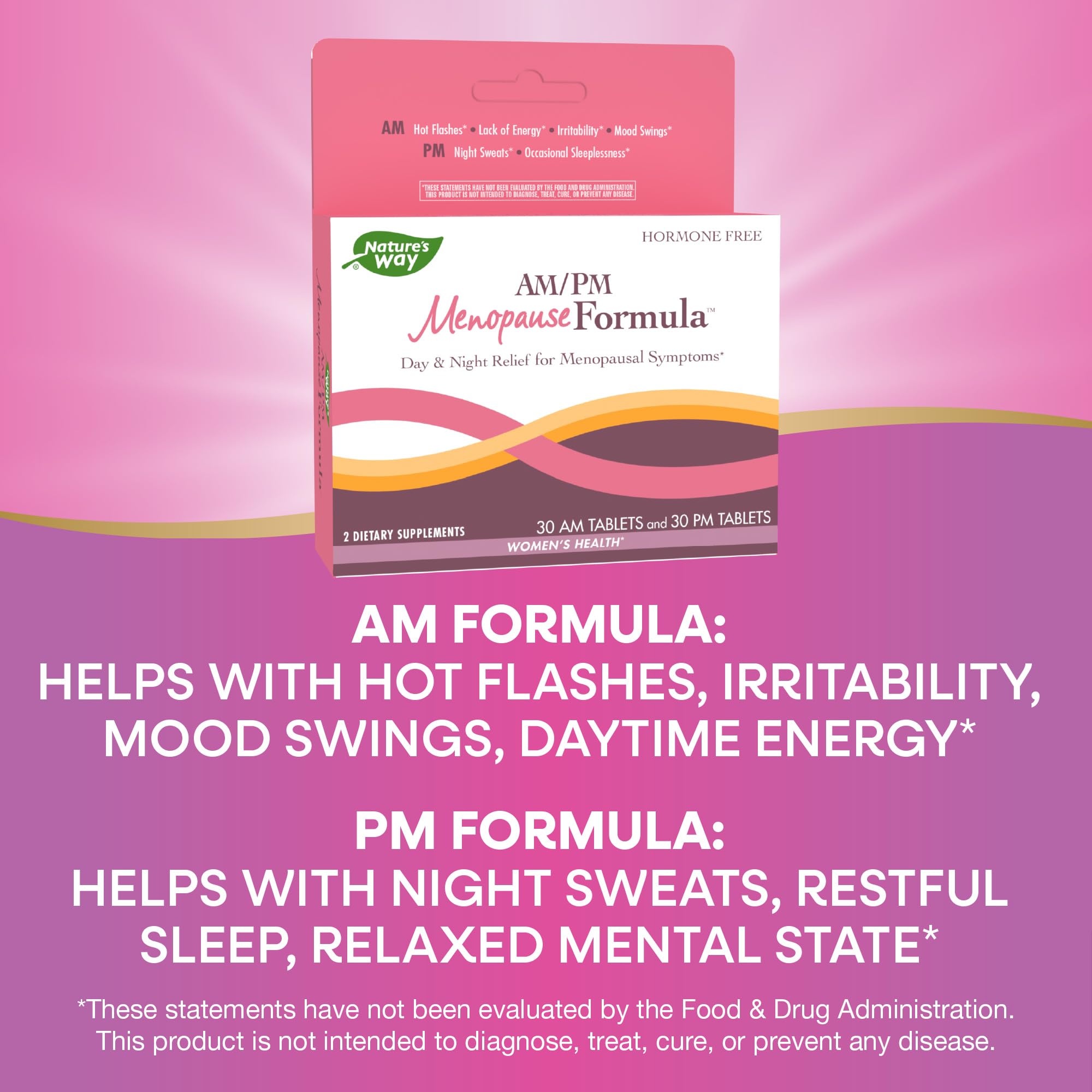 Nature's Way AM/ PM Menopause and Hot Flash Relief*, Hormone-Free Formulas Including Nature's Way uk supplements