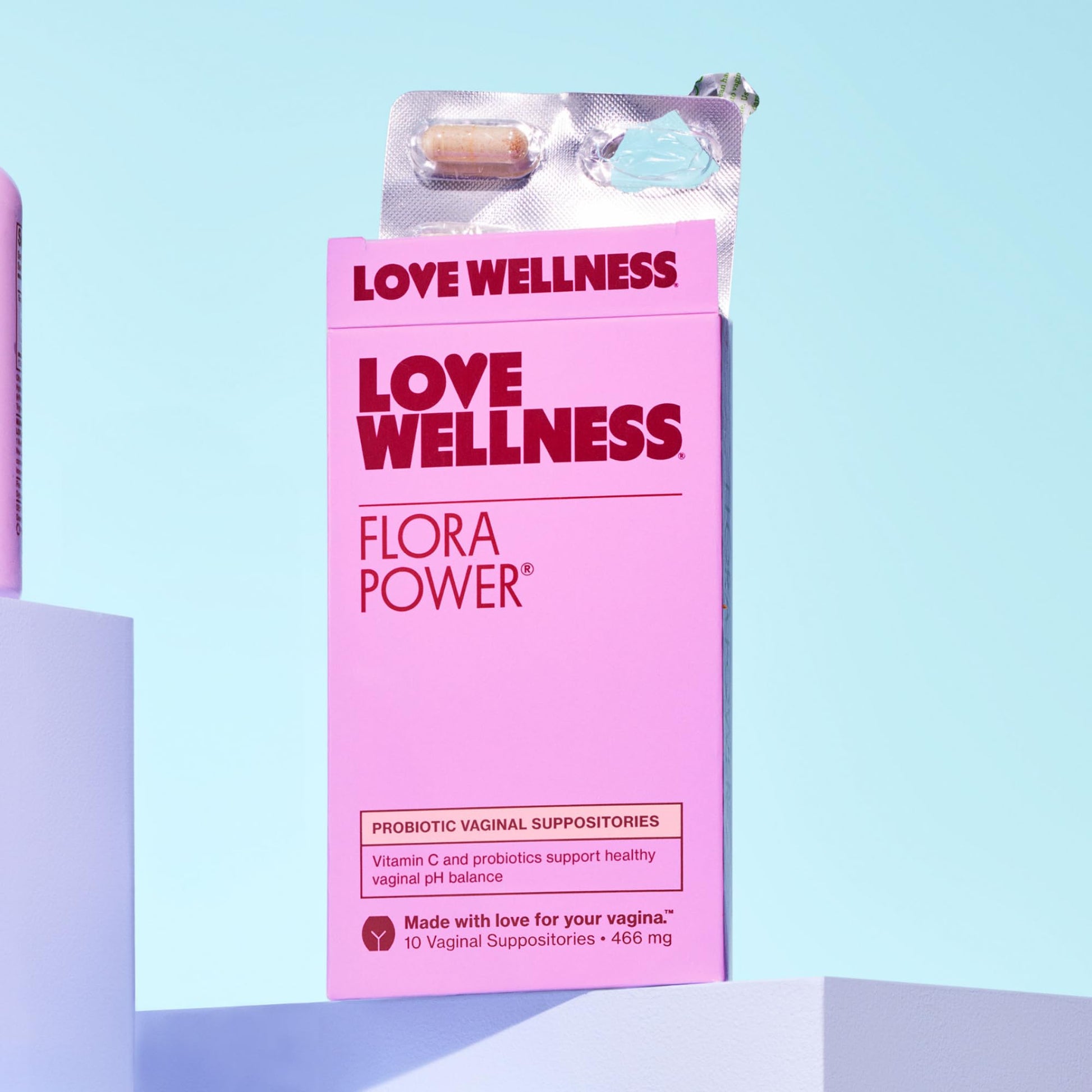 Love Wellness Flora Power | Vaginal Probiotic Suppositories with Vitamin C | Supports pH Balance & Vaginal Health | Fragrance-Free, Non-GMO & Paraben-Free | 10 Count Love Wellness uk supplements