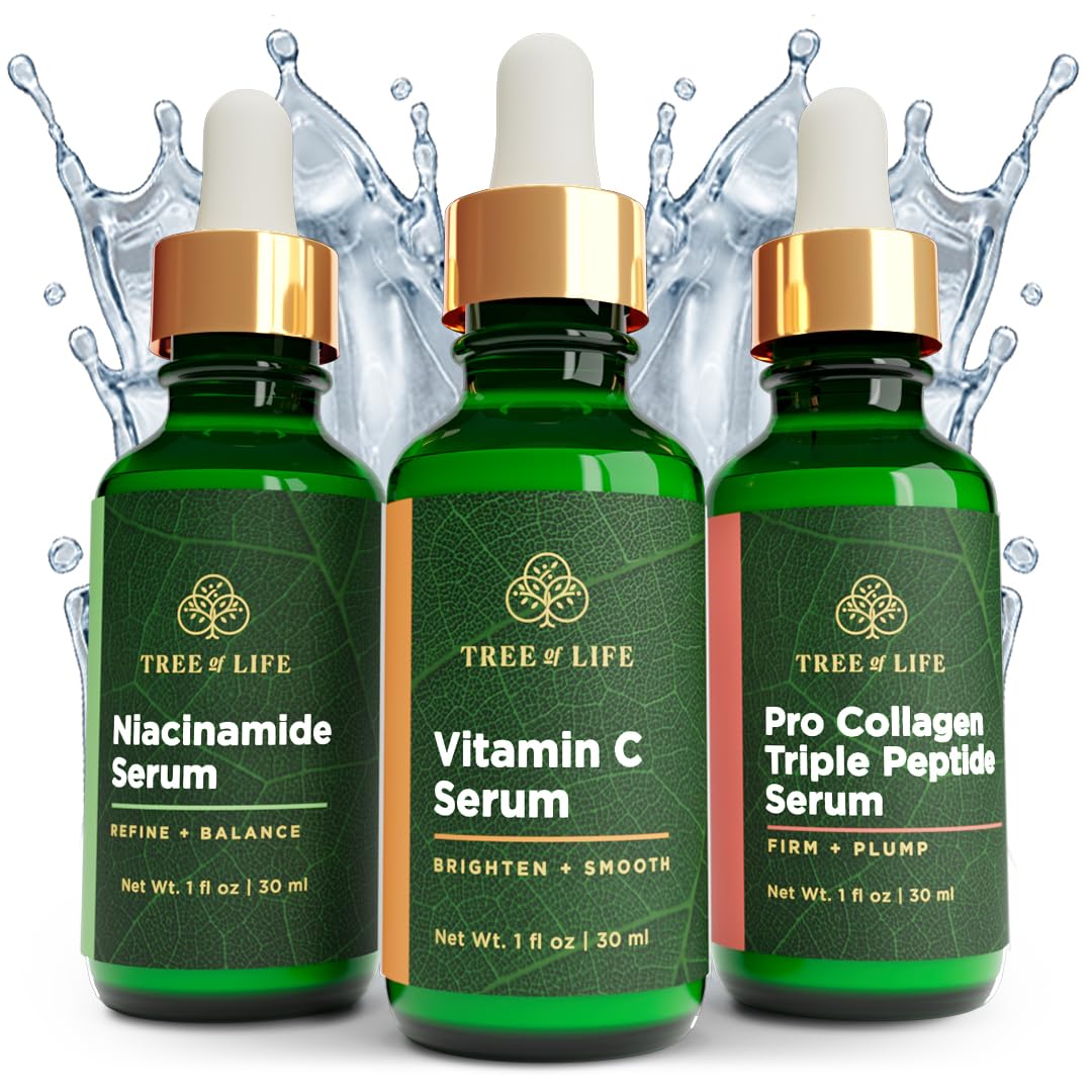 Tree of Life COMPLETE HYDRATION SERUM TRIO with Vitamin C Serum Tree of Life Beauty uk supplements