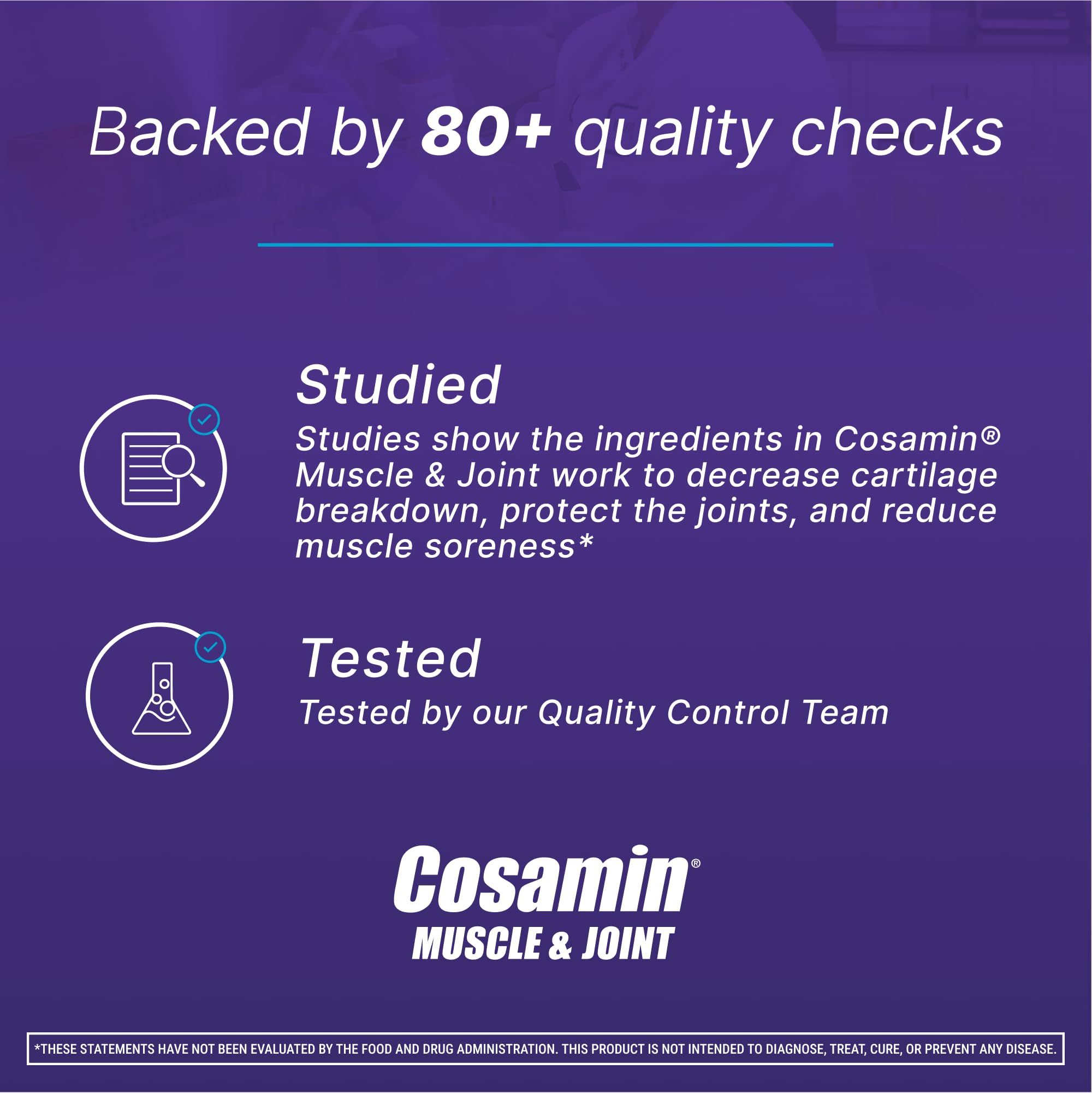 Cosamin Nutramax Muscle & Joint, Works to Decrease Cartilage Breakdown, Joint Health Supplement, Adult Men and Women Joint Health, 74 Capsules Cosamin uk supplements