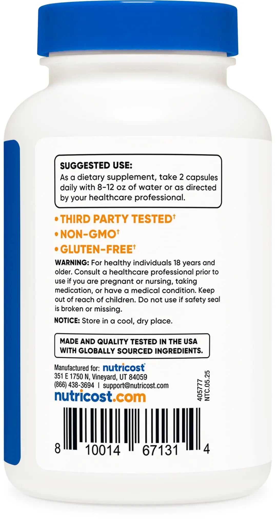 Nutricost L-Proline 1000mg, 180 Capsules (90 Servings) - 500mg Per Cap, Non-GMO, Gluten Free Nutricost uk supplements
