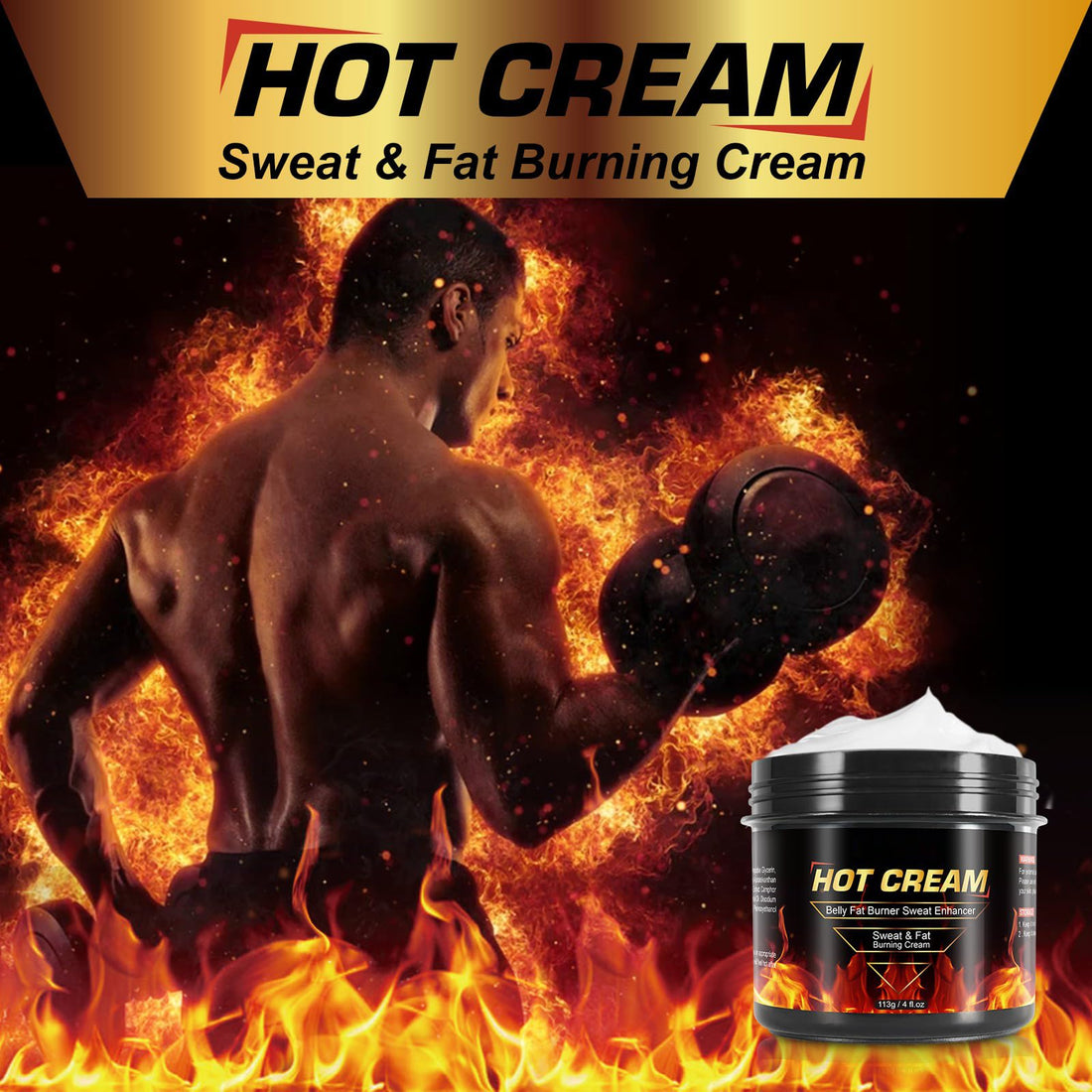 REBODUM Hot Sweat Cream, Fat Burning Cream for Belly Natural Weight Loss Cream Weight Loss REBODUM uk supplements