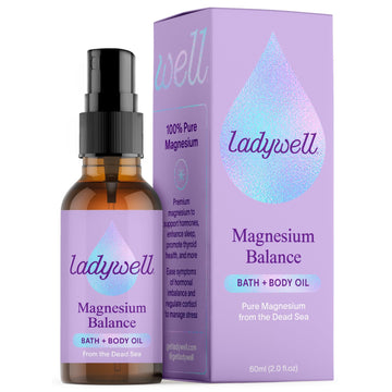 Ladywell Topical Magnesium Oil Spray | Mood, Cycle & Stress Support | PMS, PCOS, Fertility, Menopause, Hormone Balance, Cramps | Pure Magnesium Chloride, Science-Backed | Rapid Skin Absorption Ladywell uk supplements