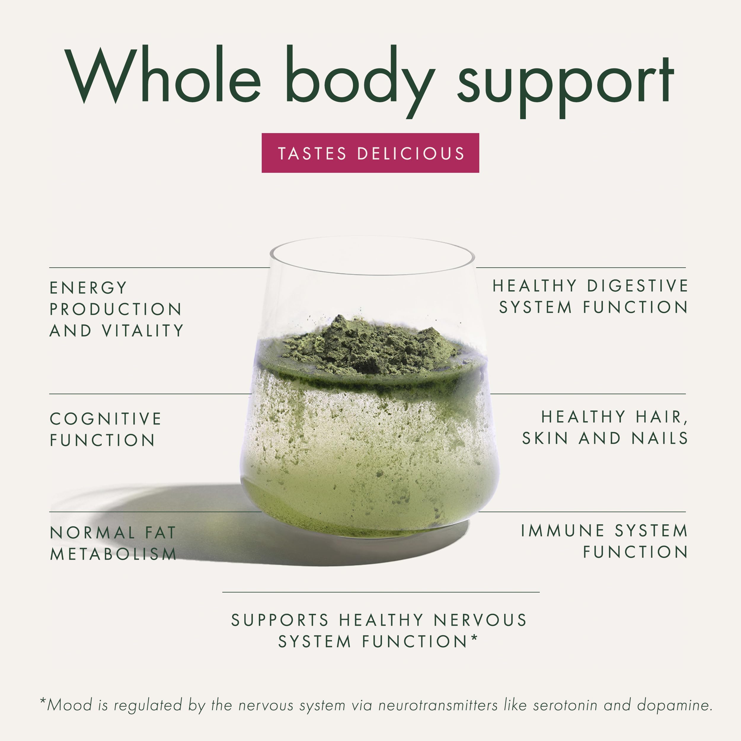 WelleCo The Super Elixir Daily Greens Powder, Probiotic Drink Mix with Whole Foods, Gluten Free, Vegan Gut Health Powder, Energy, Immunity, Healthy Skin, Hair & Nails (300g, Mixed Berry) WelleCo uk supplements