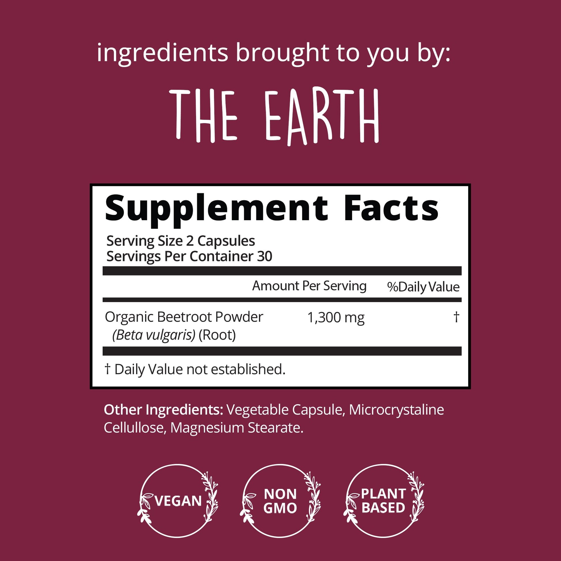 Organic Beet Root Capsules [1,300mg Superfood] - Blood Pressure Support Supplements Happy Healthy Hippie uk supplements