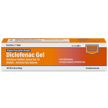 HealthCareAisle Diclofenac Gel, 1%, Arthritis Pain Relief - 150 g tube - Original Prescription Strength (NSAID) HealthCareAisle uk supplements