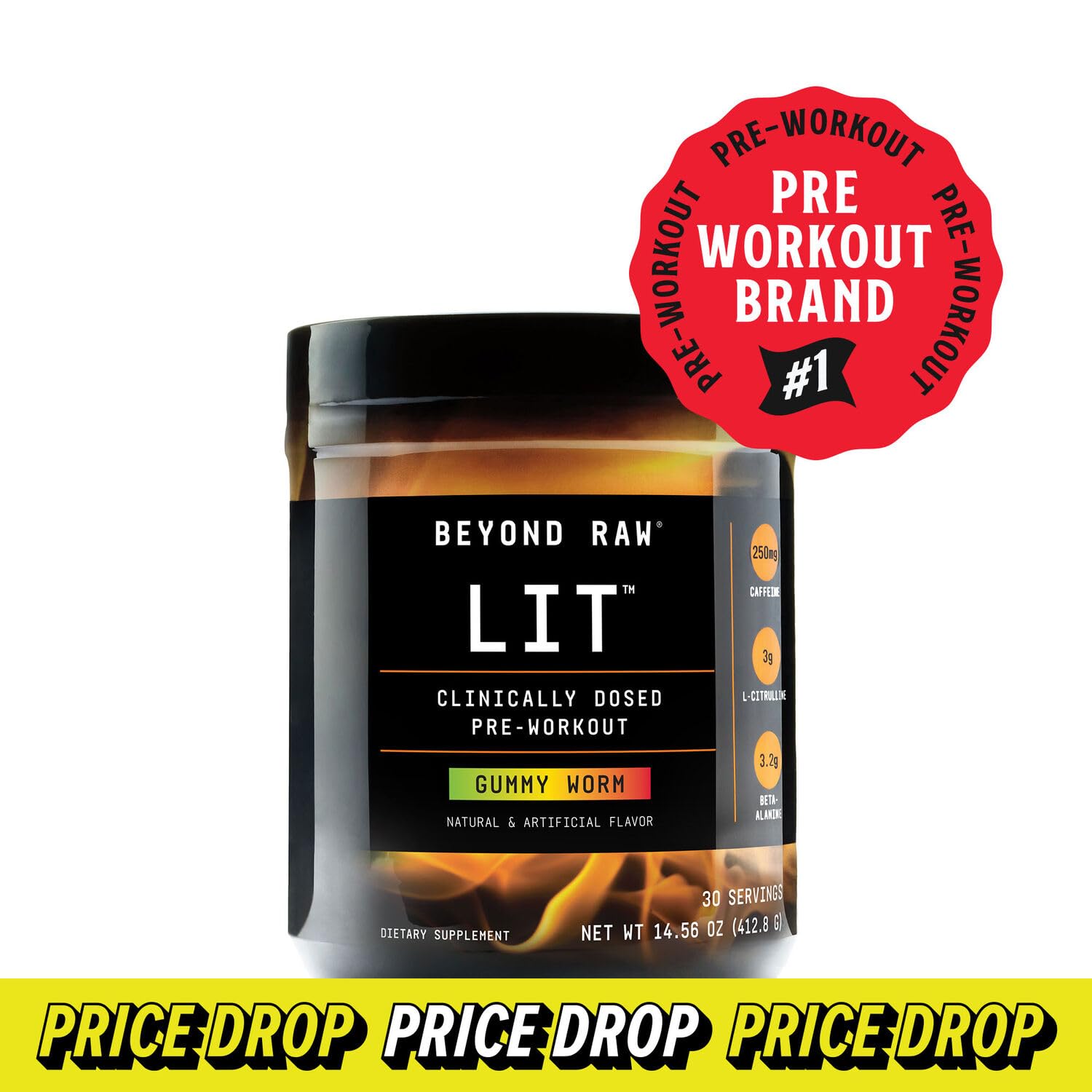 Beyond Raw LIT - Gummy Worm, NET WT 14.9 oz BEYOND RAW uk supplements