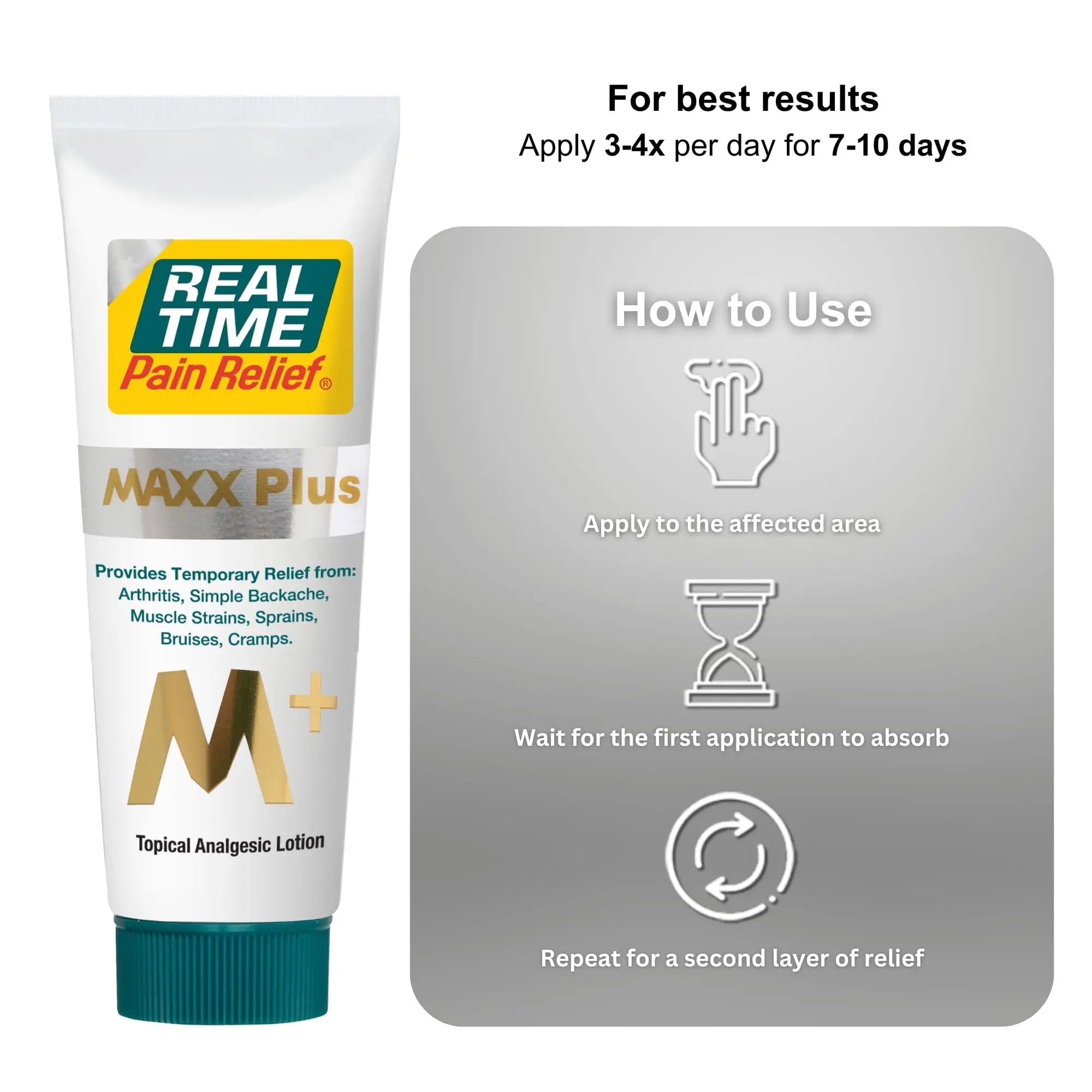 Real Time Pain Relief MAXX Plus - 7oz Tube | Intensive Formula with 19 Natural Ingredients Including Hemp Oil | Fast-Acting Relief for Muscle Pain, Arthritis, Backaches, and More Real Time Pain Relief uk supplements