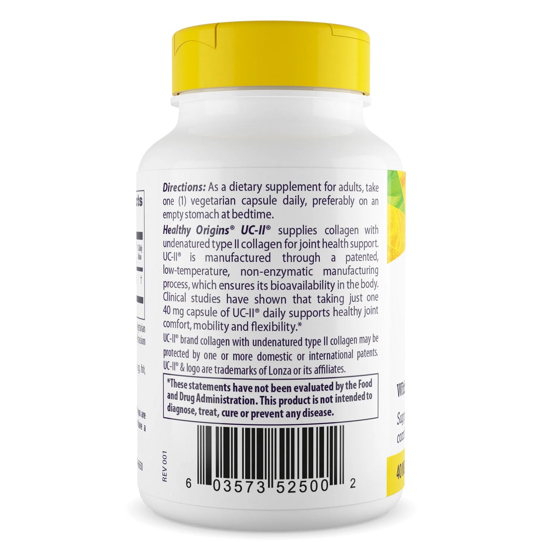Healthy Origins UC-II 40 mg (Undenatured Type II Collagen, Non-GMO, Gluten Free, Joint Support), 120 Veggie Caps Healthy Origins uk supplements