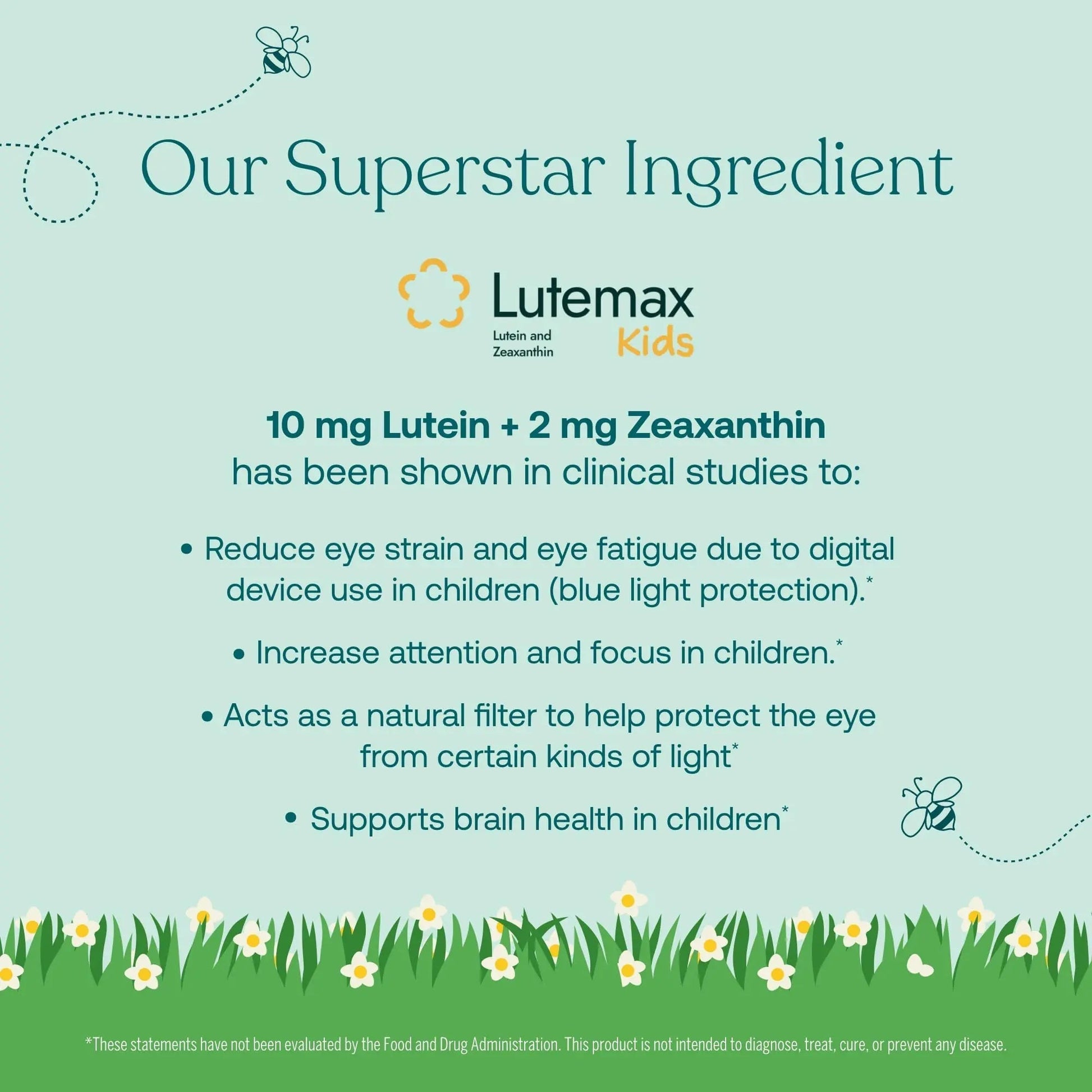 True Grace True Littles Daily Kids Multi - 120 Pectin Gummies - Immune, Cognitive, Bone & Eye Support - Clinically Studied Lutemax Kids Lutein True Grace uk supplements