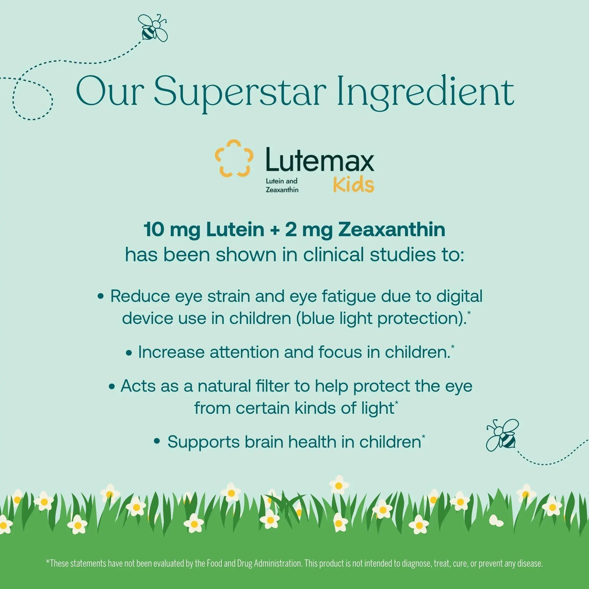 True Grace True Littles Daily Kids Multi - 120 Pectin Gummies - Immune, Cognitive, Bone & Eye Support - Clinically Studied Lutemax Kids Lutein True Grace uk supplements