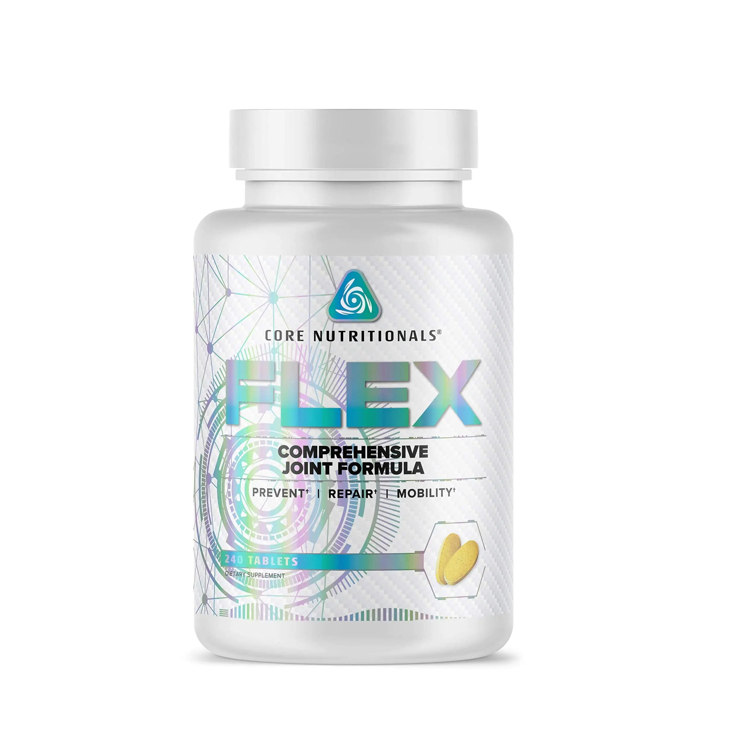 Core Nutritionals Flex Comprehensive Joint Formula | Promotes Healthy Tendons, Ligaments, & Cartilage | Improve Mobility | Antioxidants for Recovery | 240 Tablets Core Nutritionals uk supplements