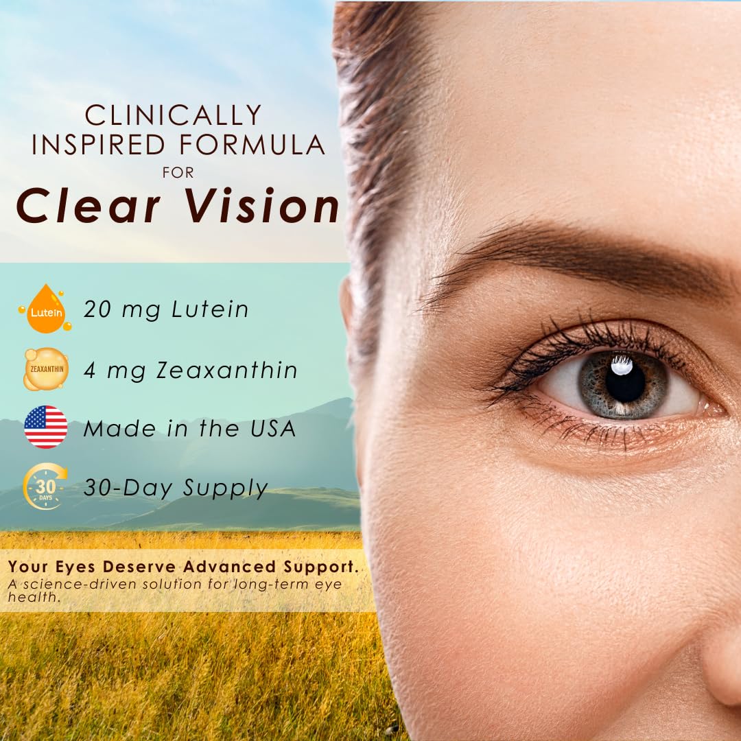 Clearsight AREDS Advanced+ Eye Health Vitamins | Lutein, Zeaxanthin, Vitamin E, Vitamin C | Blue Light & Vision Support | Eye Vitamins for Macular Health Clearsight uk supplements