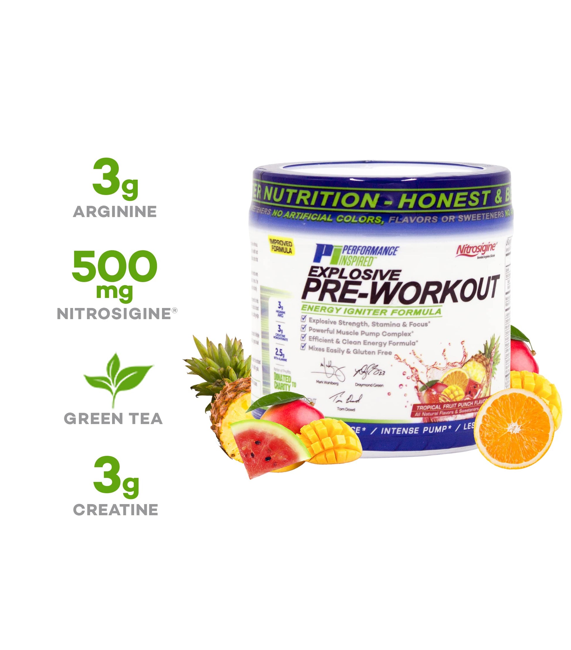 Performance Inspired Nutrition PreWorkout Powder - All Natural - G-Free & Vegan Formula PERFORMANCE INSPIRED uk supplements