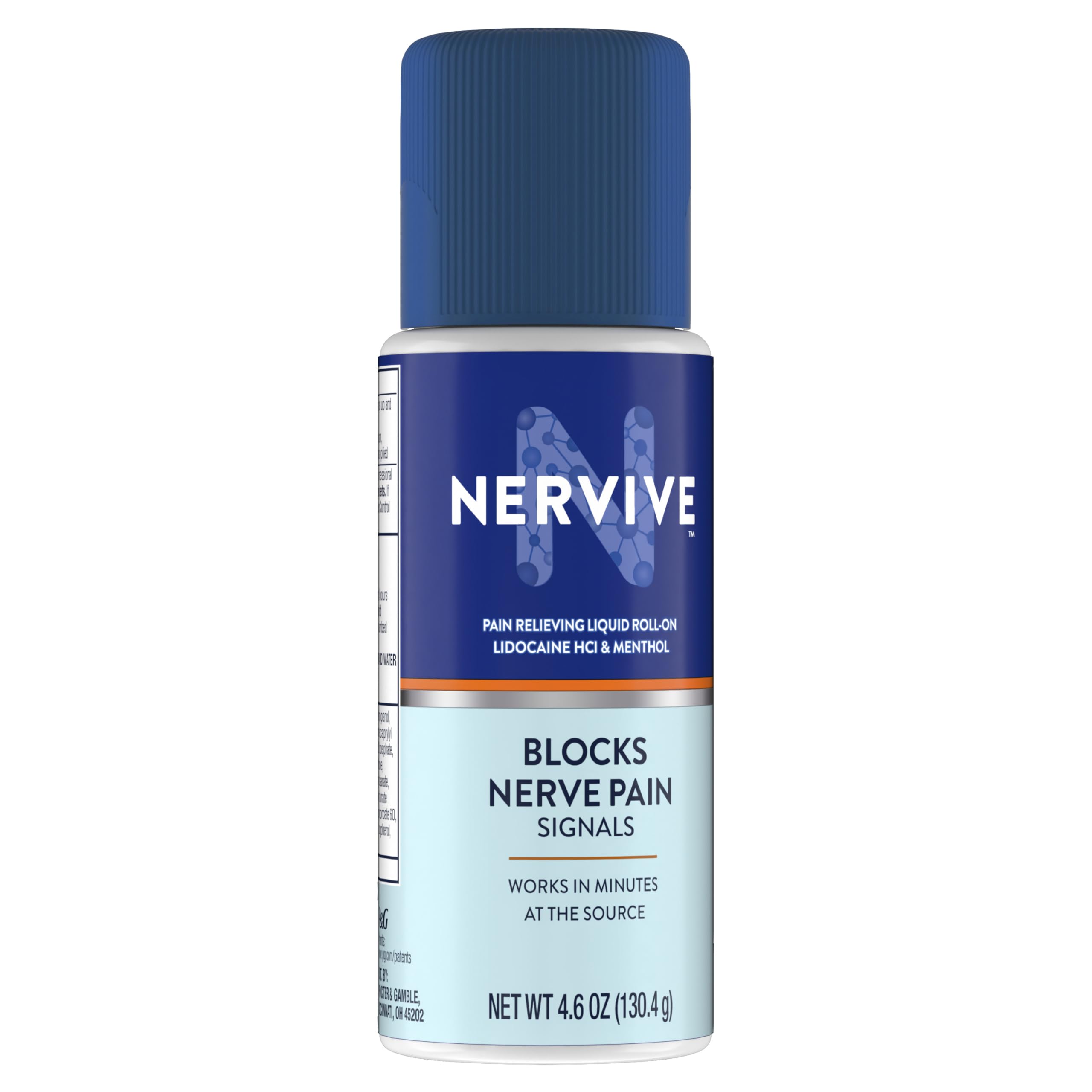 Nervive Pain Relieving Roll On, Lidocaine Roll On, Nervive Pain Relief, Lidocaine Topical, Foot Pain, Leg Pain, Hand Pain, Max Strength Formula, 4.6oz Nervive uk supplements