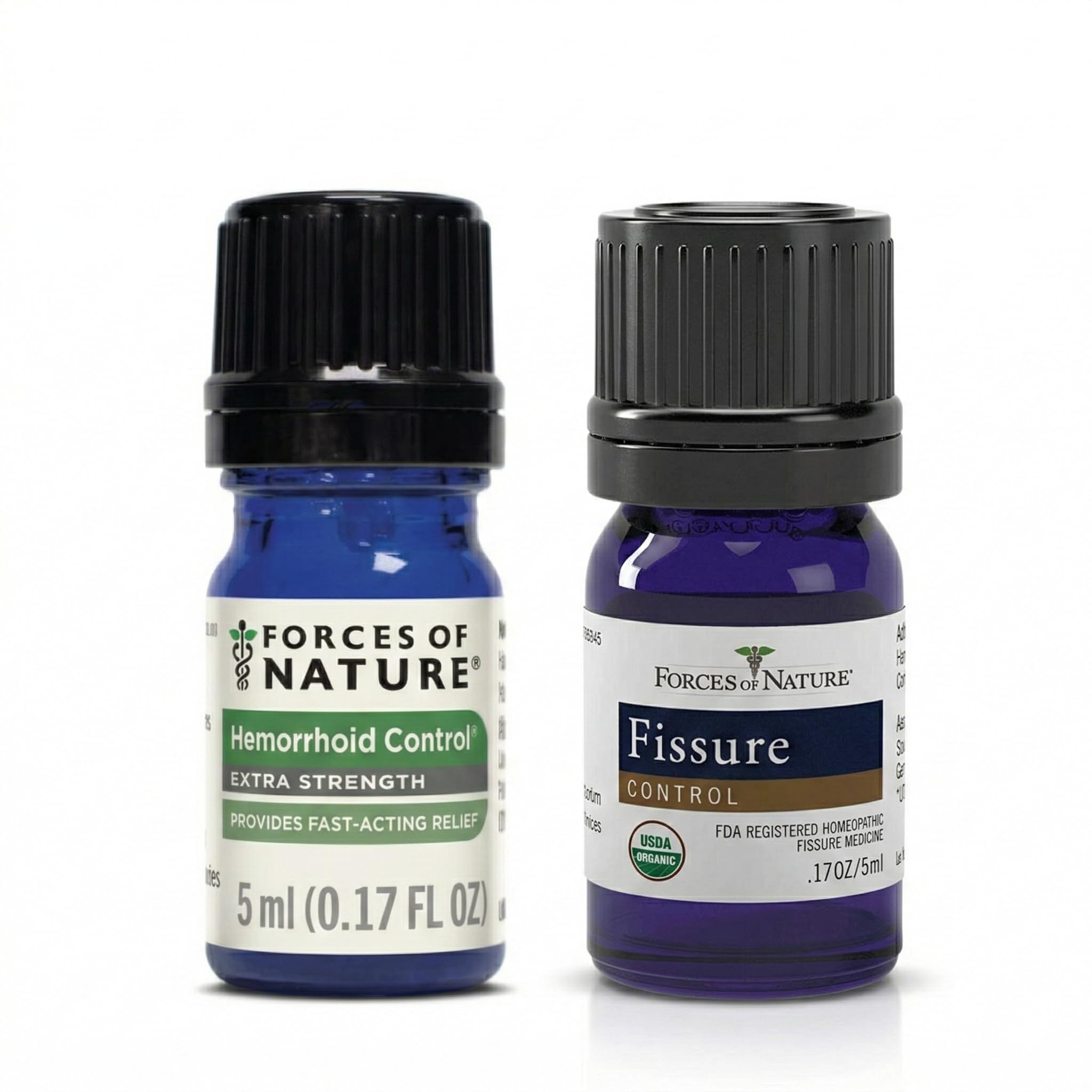 Forces of Nature Hemorrhoid Control Extra Strength (5ml) + Organic Fissure Care (5ml) | Virtual Bundle Forces of Nature uk supplements