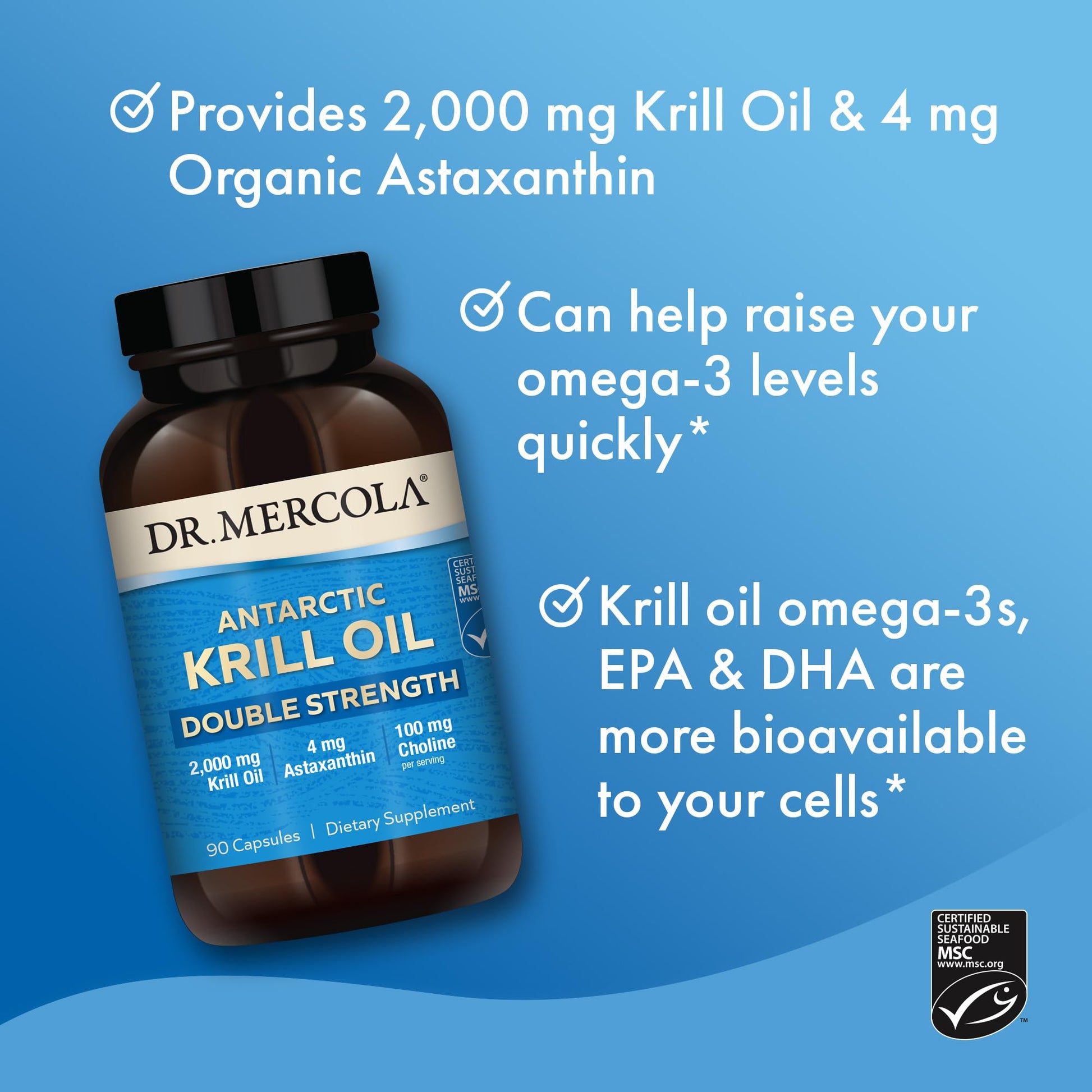 Dr. Mercola Krill Oil Double Strength, 90 Servings (270 Capsules), Dietary Supplement Dr. Mercola uk supplements
