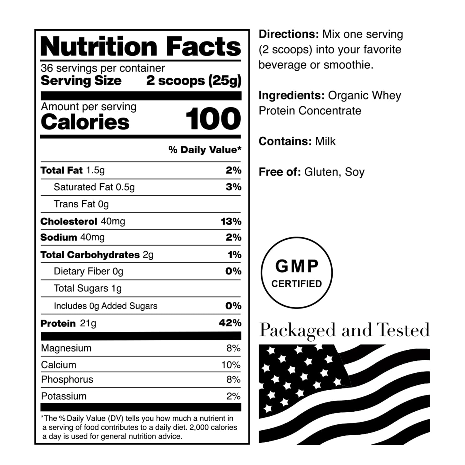 NorCal Organic Classic Whey Protein - 2lbs Bulk | 100% Grass-Fed & Finished NorCal Organic uk supplements