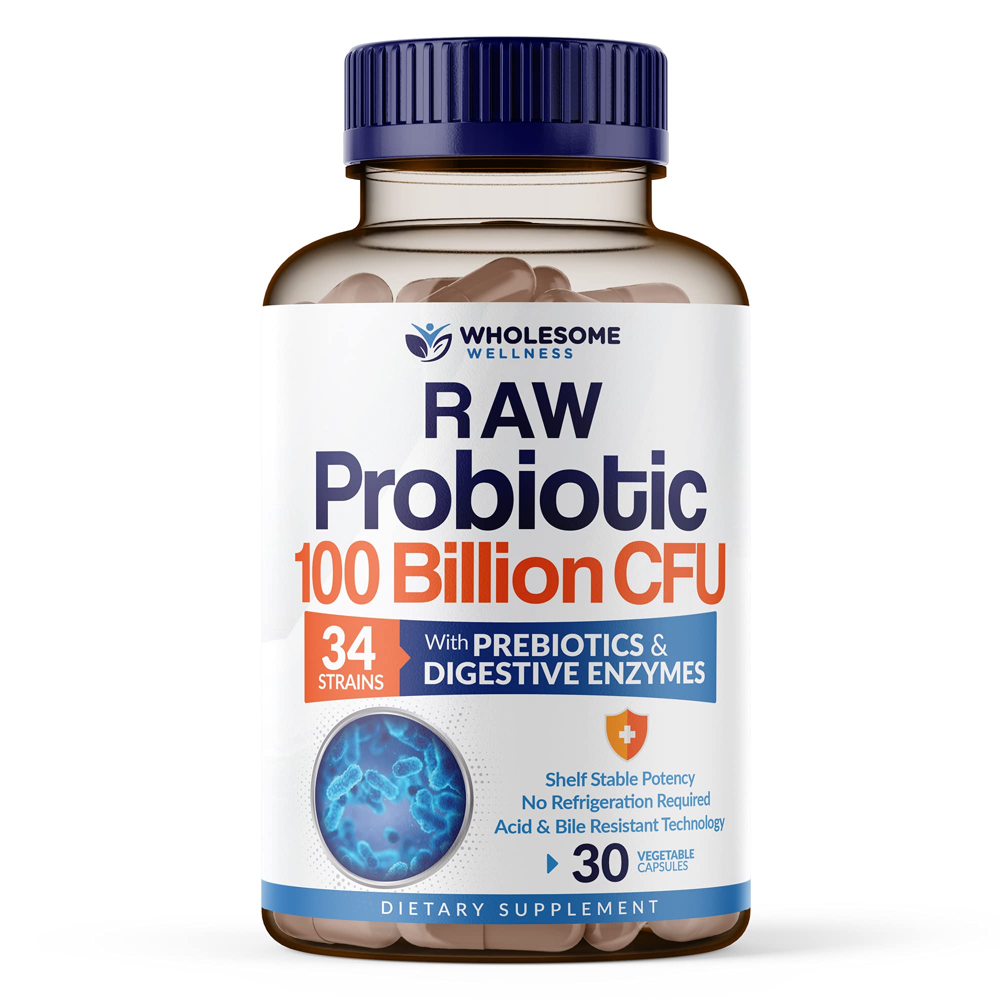 Organic Probiotics 100 Billion CFU, Dr Formulated Probiotics for Women, Probiotics Wholesome Wellness uk supplements