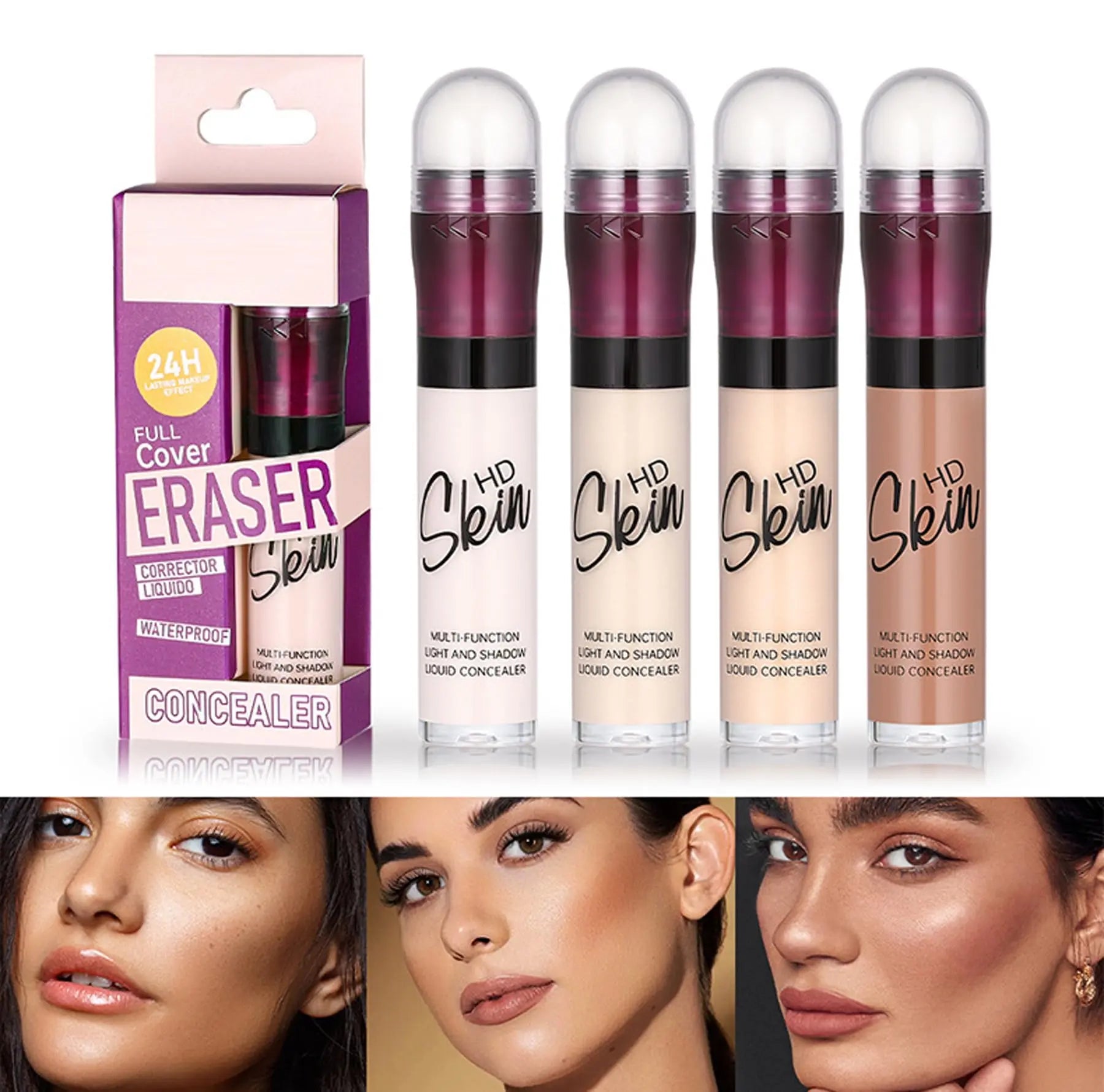 Concealer Stick Foundation Concealer Moisturizing Hydration Brightening Skin Tone Concealer Oil Control Waterproof With Applicator Cushion RHSEDD uk supplements