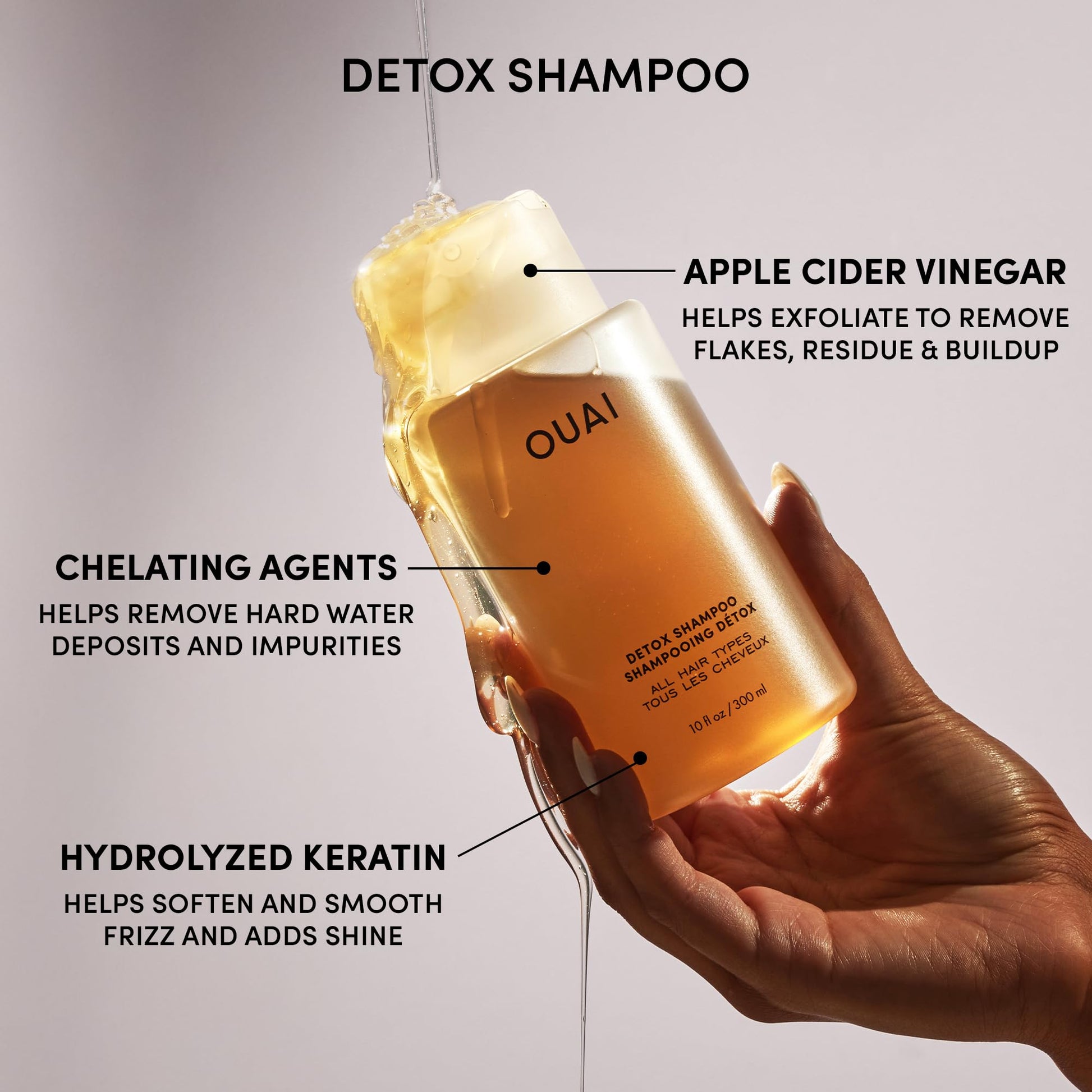 OUAI Hair Care Set - Clarifying Shampoo & Exfoliating Scalp Scrub - Deep Cleansing & Balancing - Hair Care Kit with Detox Shampoo & Travel Size Sugar Scrub for Scalp (2 Count) OUAI uk supplements