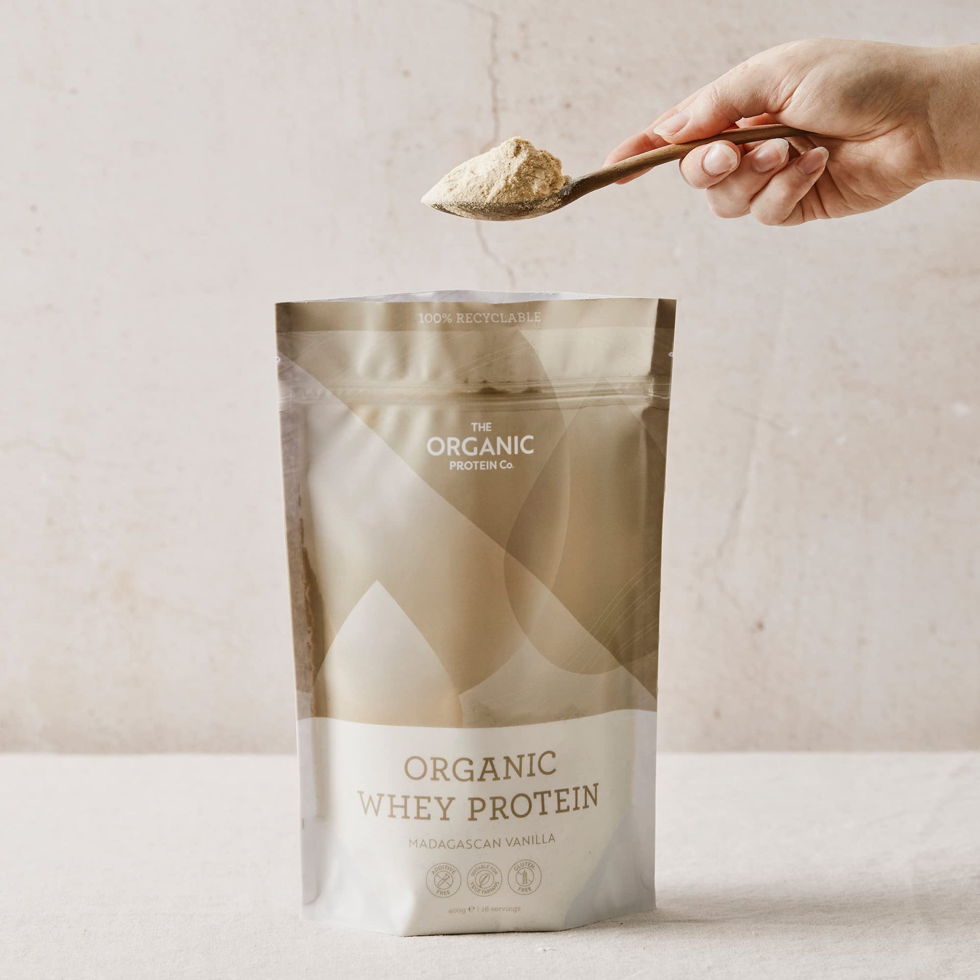 The Organic Protein Co. - Madagascan Vanilla Organic Whey Protein Powder The Organic Protein Company uk supplements