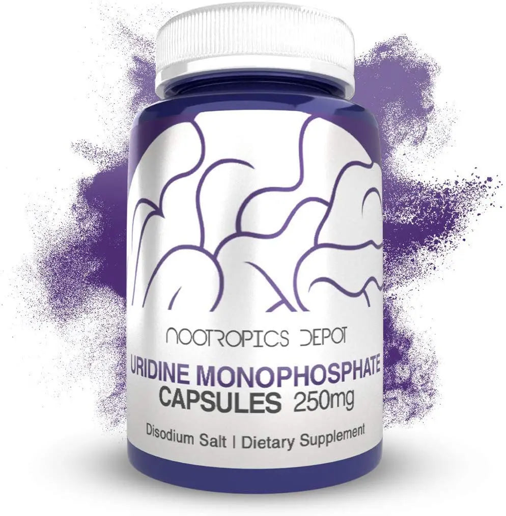 Nootropics Depot Uridine Monophosphate Capsules | Disodium Salt (60 Count) Cognitive Enhancer* | Nootropic | Choline Precursor Nootropics Depot uk supplements