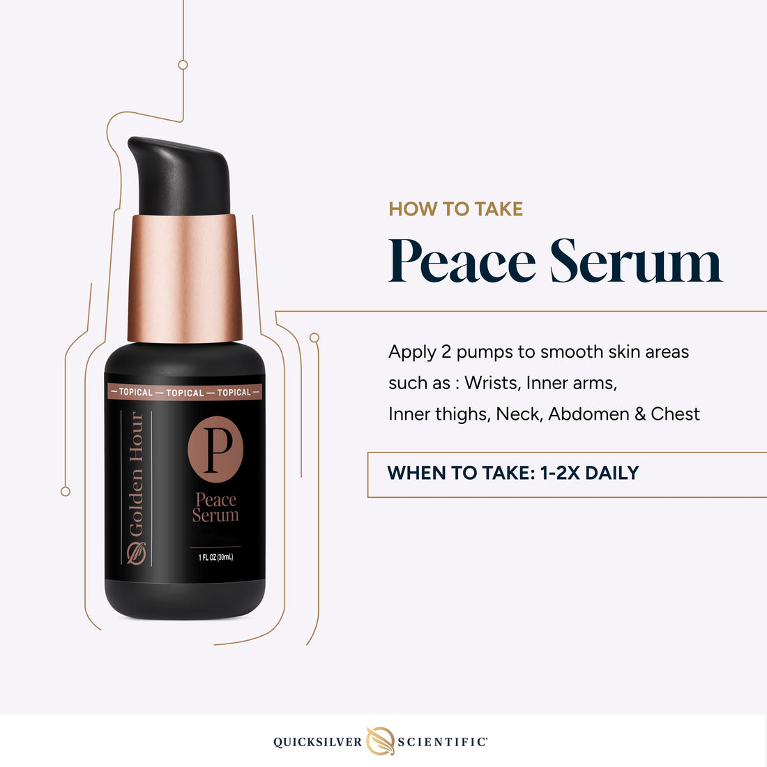 Quicksilver Scientific Peace Serum 1 fl oz (30ml) Quicksilver Scientific uk supplements