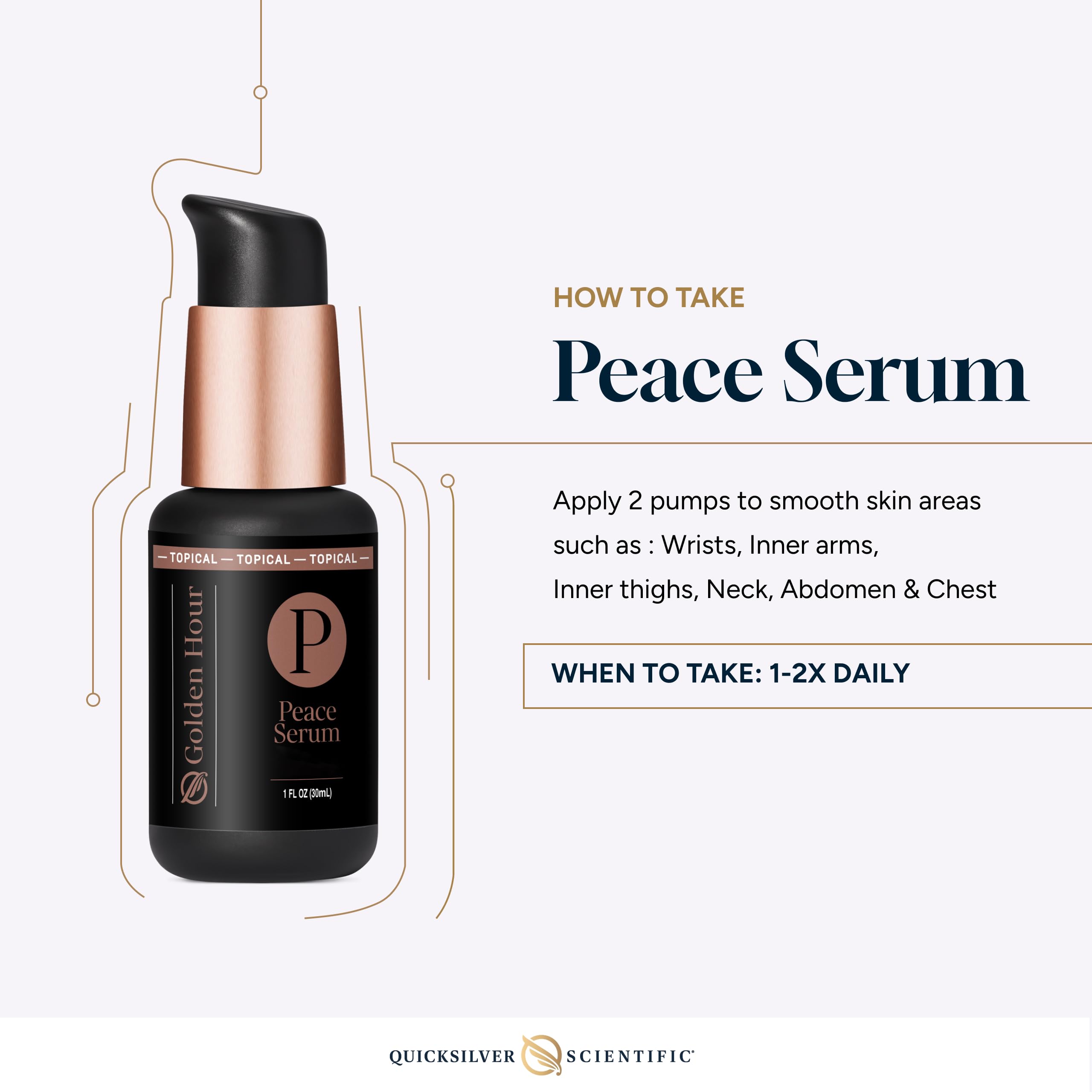 Quicksilver Scientific Peace Serum 1 fl oz (30ml) Quicksilver Scientific uk supplements
