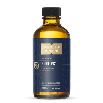 Quicksilver Scientific Micellized Pure PC - Phosphatidylcholine Liquid Supplement to Support Cellular & Liver Health - Superior Liposomal Absorption - Non-GMO Supportive Brain Supplement (4oz /120ml) Quicksilver Scientific uk supplements