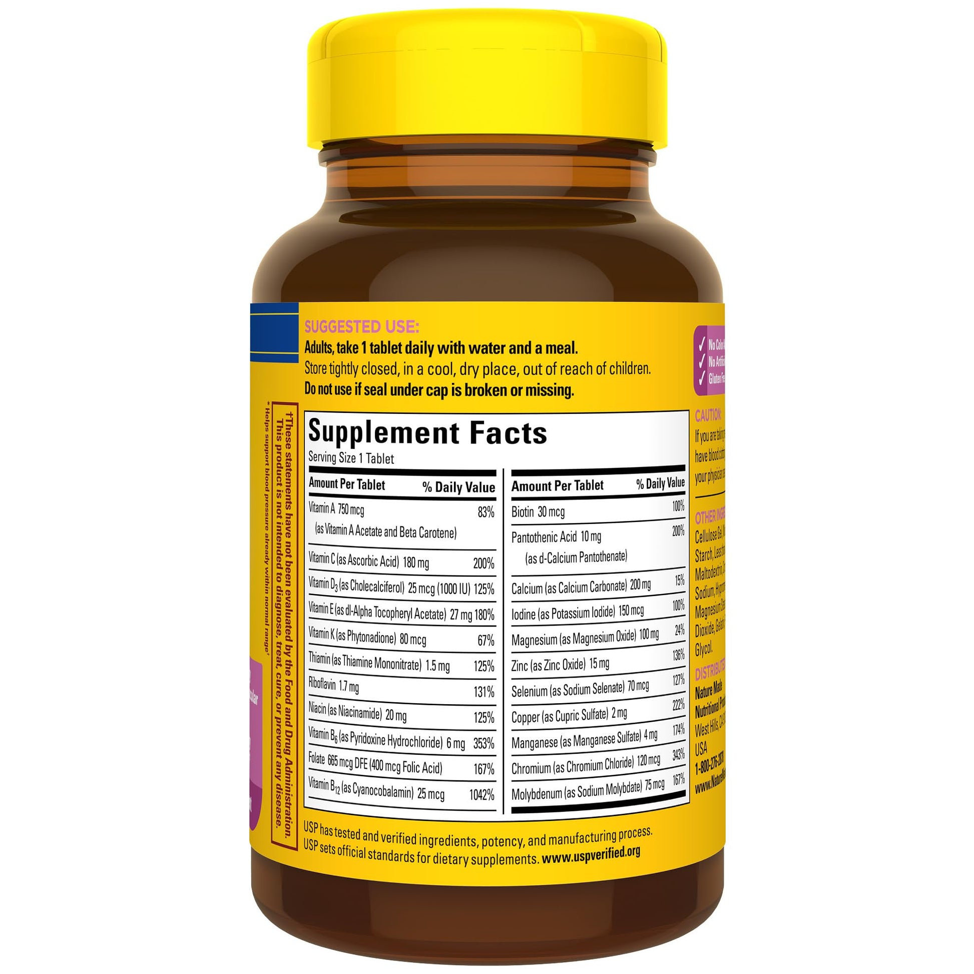 Nature Made Multivitamin For Women 50+ No Iron, Multivitamins for Women 50 Plus, Daily Nutritional Support, Nature Made Multi Vitamins, 90 Tablets, 90 Day Supply Nature Made uk supplements